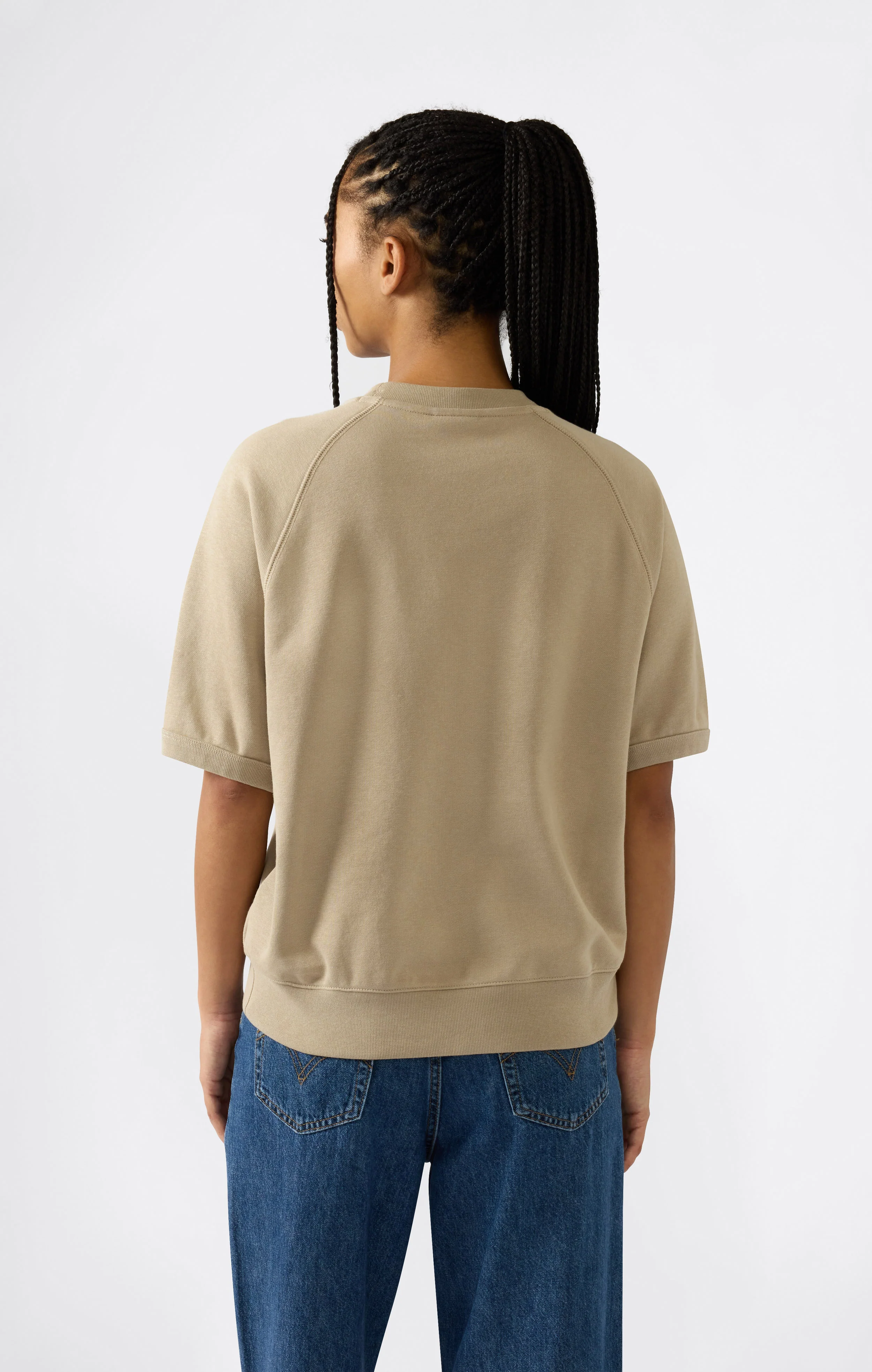 Women’s Lightweight Short Sleeve Crewneck Sweatshirt Icons - Image 3