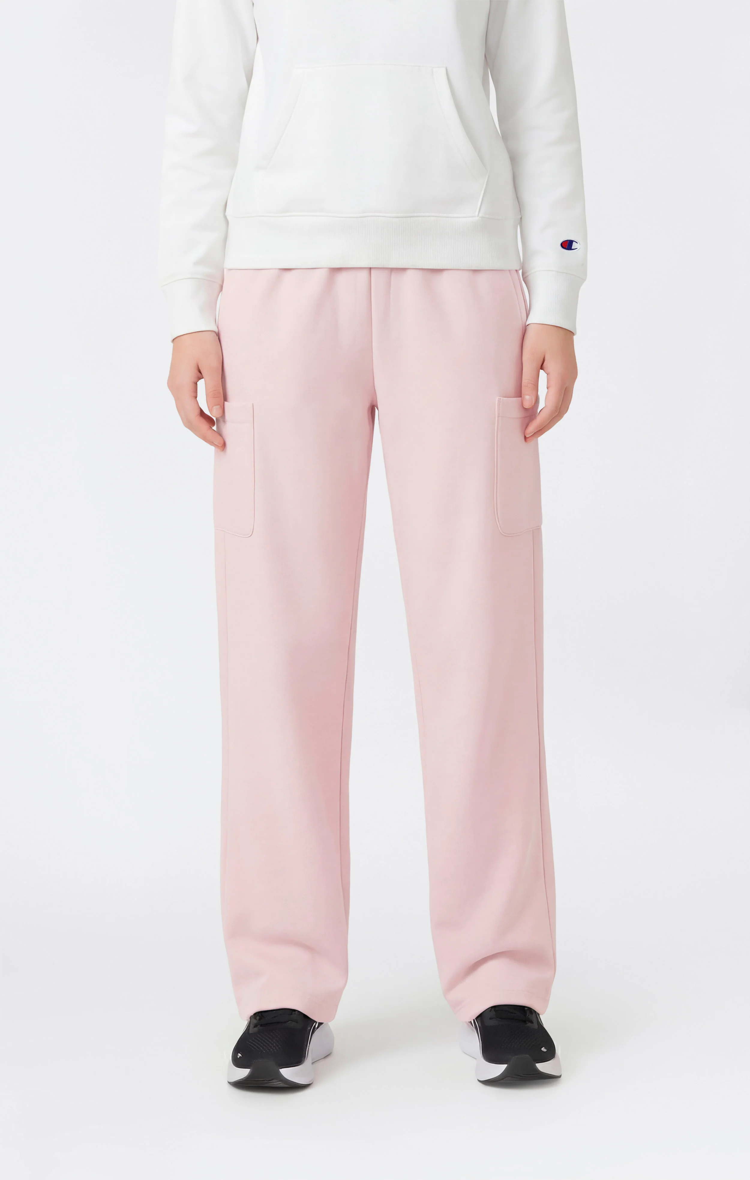 Women’s Lightweight Wide Leg Fleece Jogger Pants Icons