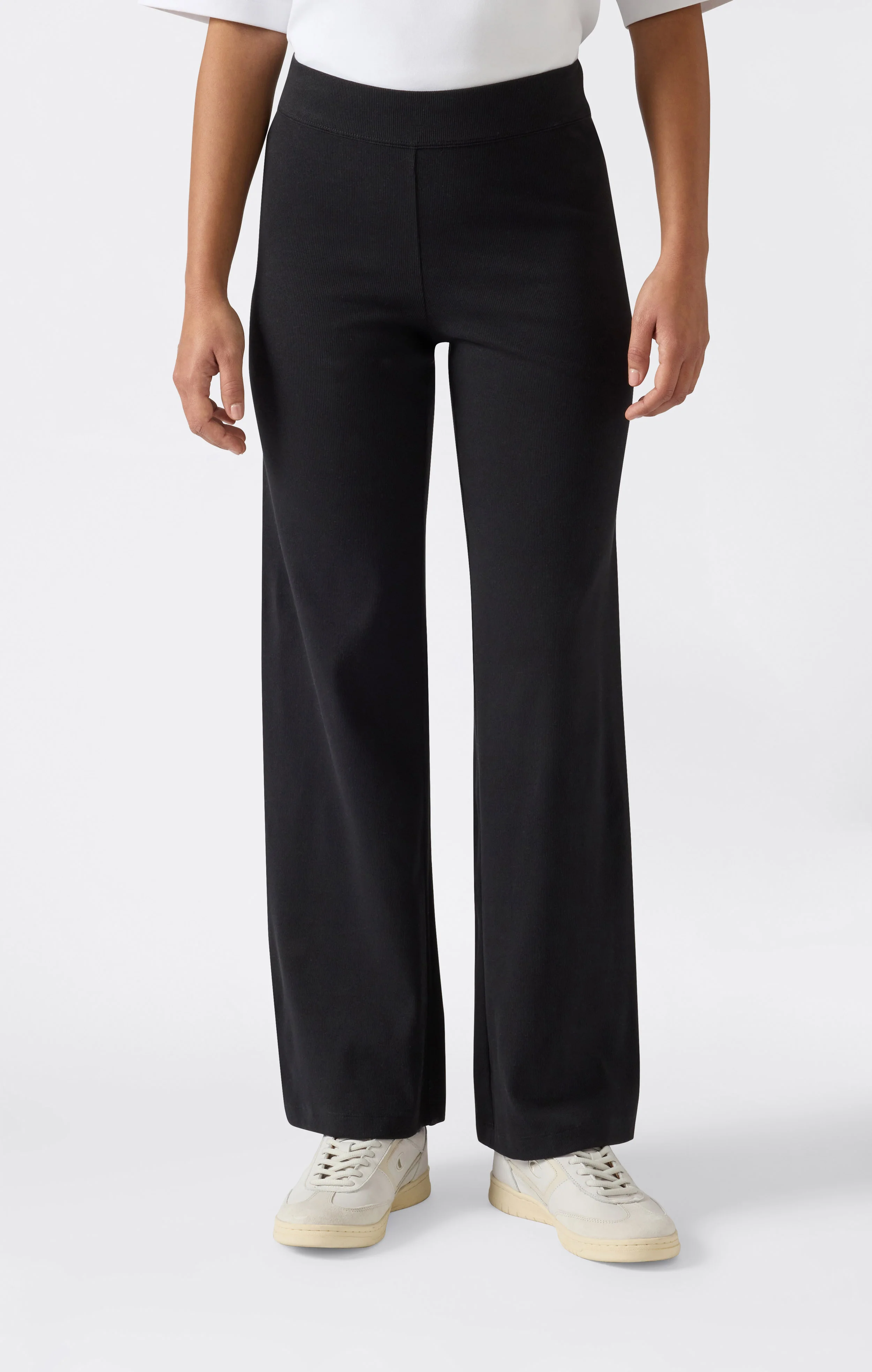 Women’s Lightweight Wide Leg Ribbed Pants Icons