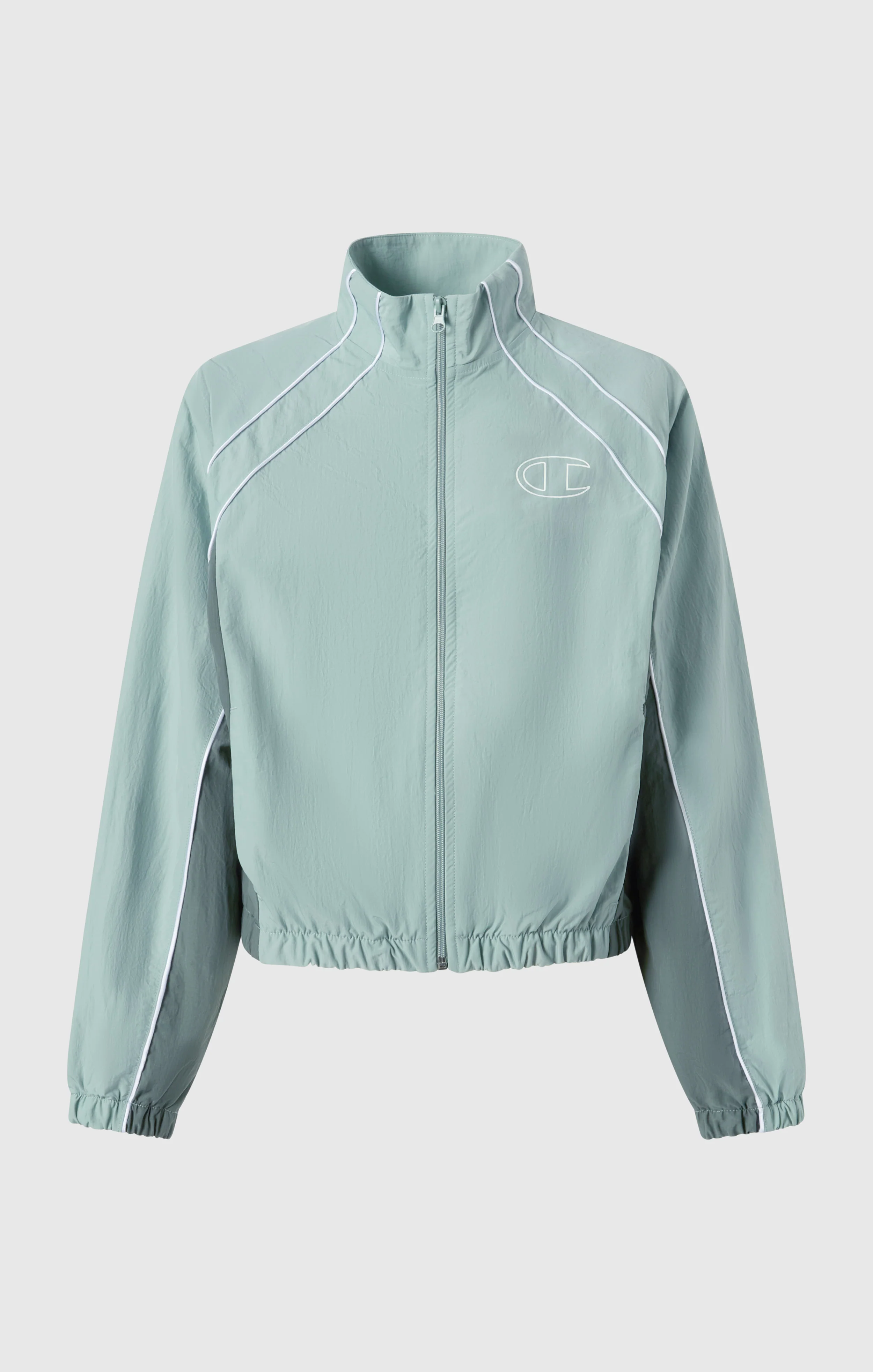 Women’s Woven Nylon Full-Zip Track Top Loose Fit - Image 5