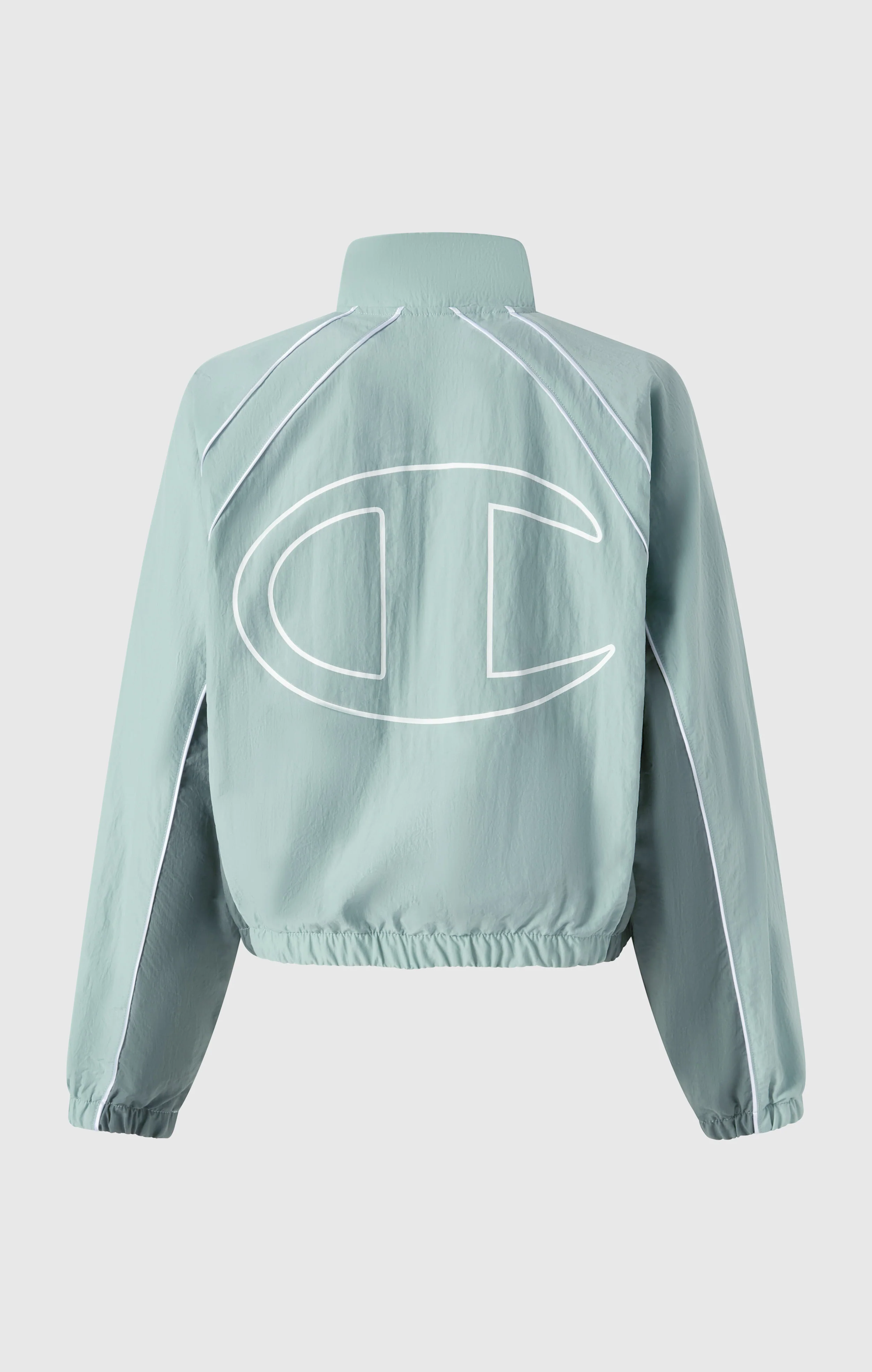 Women’s Woven Nylon Full-Zip Track Top Loose Fit - Image 6