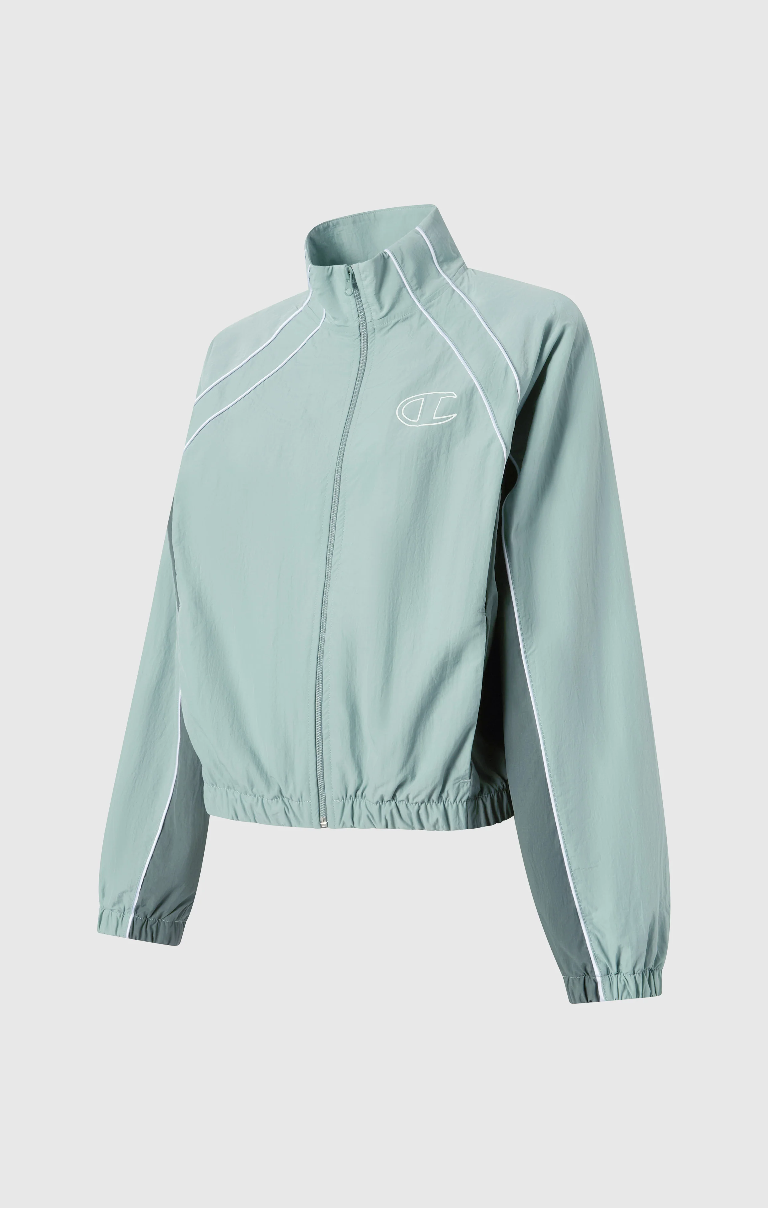 Women’s Woven Nylon Full-Zip Track Top Loose Fit - Image 7
