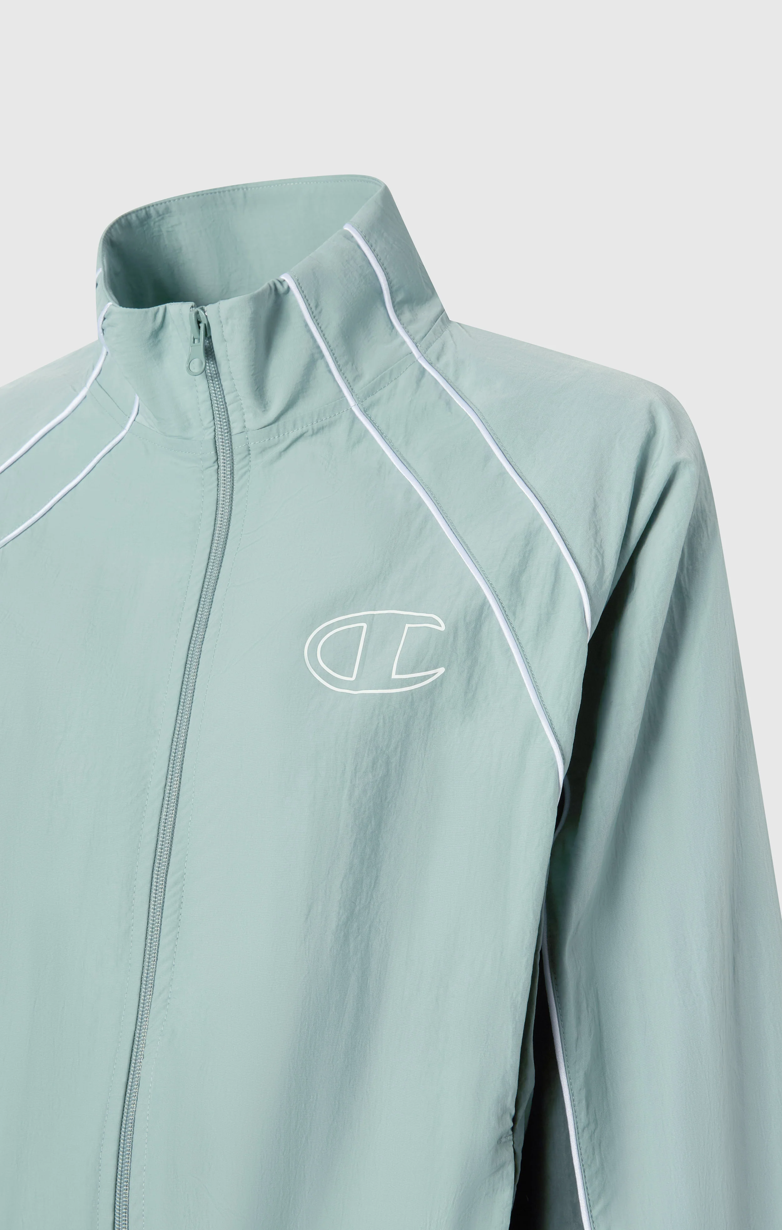 Women’s Woven Nylon Full-Zip Track Top Loose Fit - Image 8