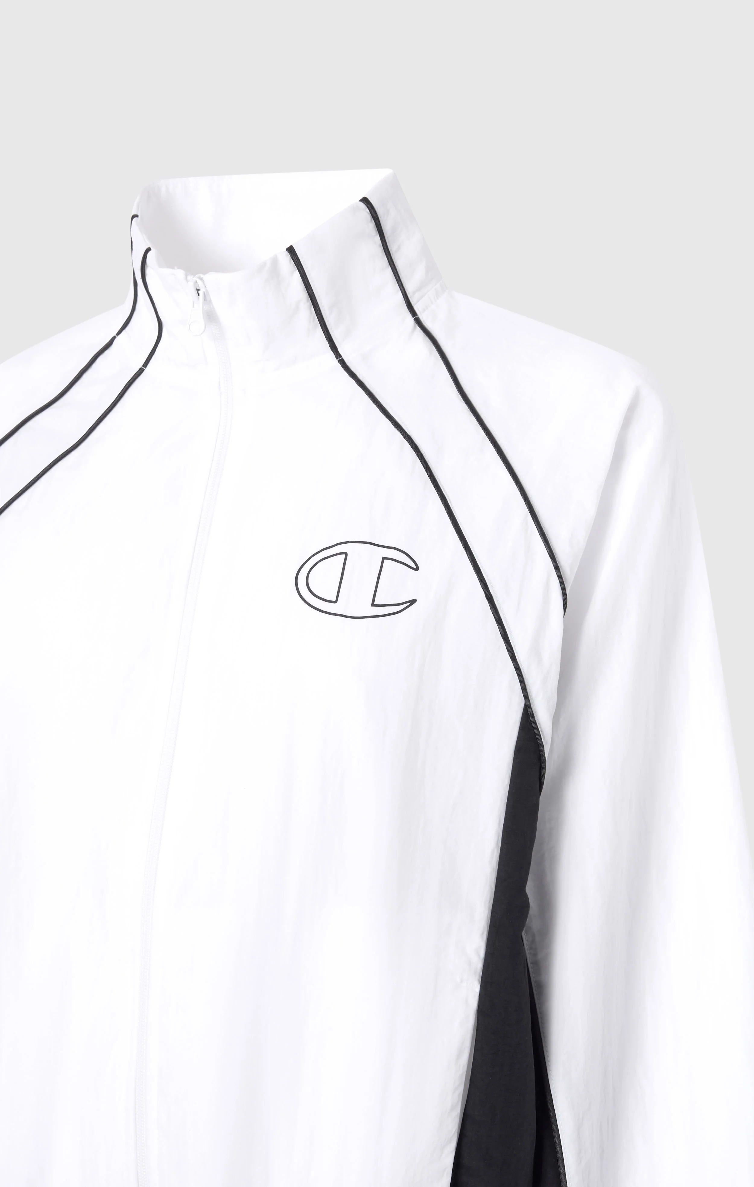 Women’s Woven Nylon Full-Zip Track Top Loose Fit - Image 8