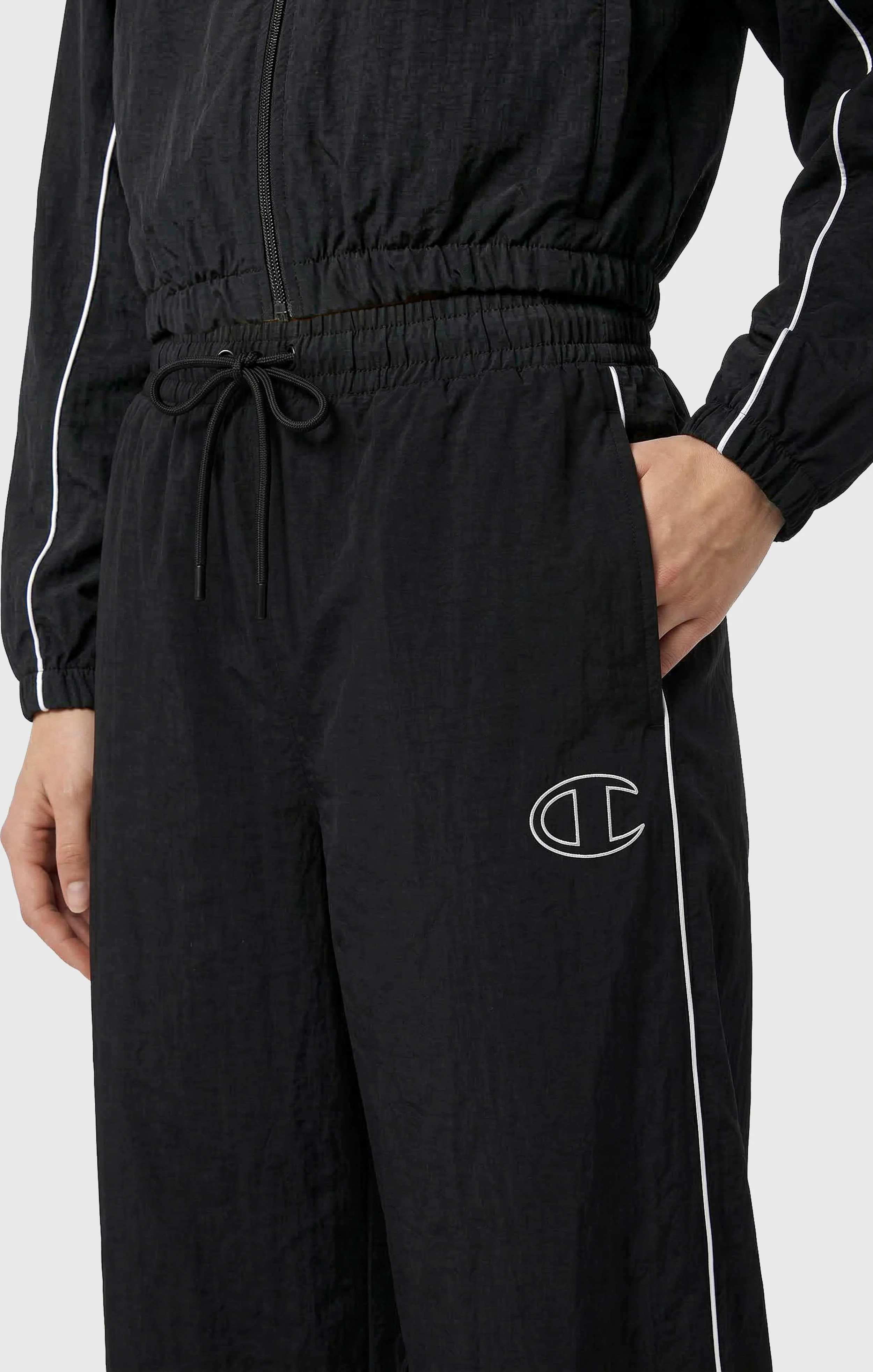 Women's Loose Fit Woven Nylon Pants - Image 4