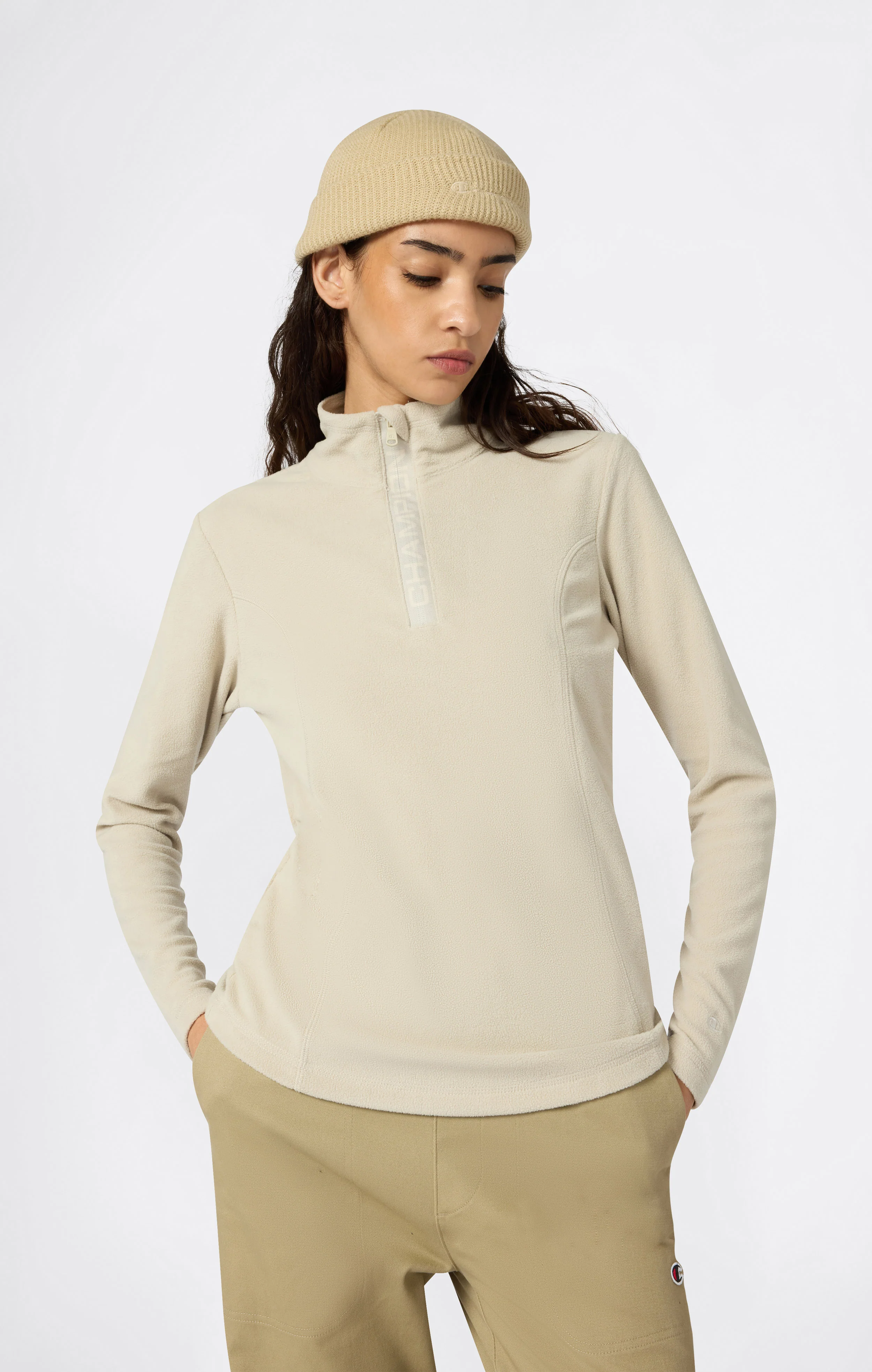 Women's Micro Polar Fleece Half Zip Top - Image 3