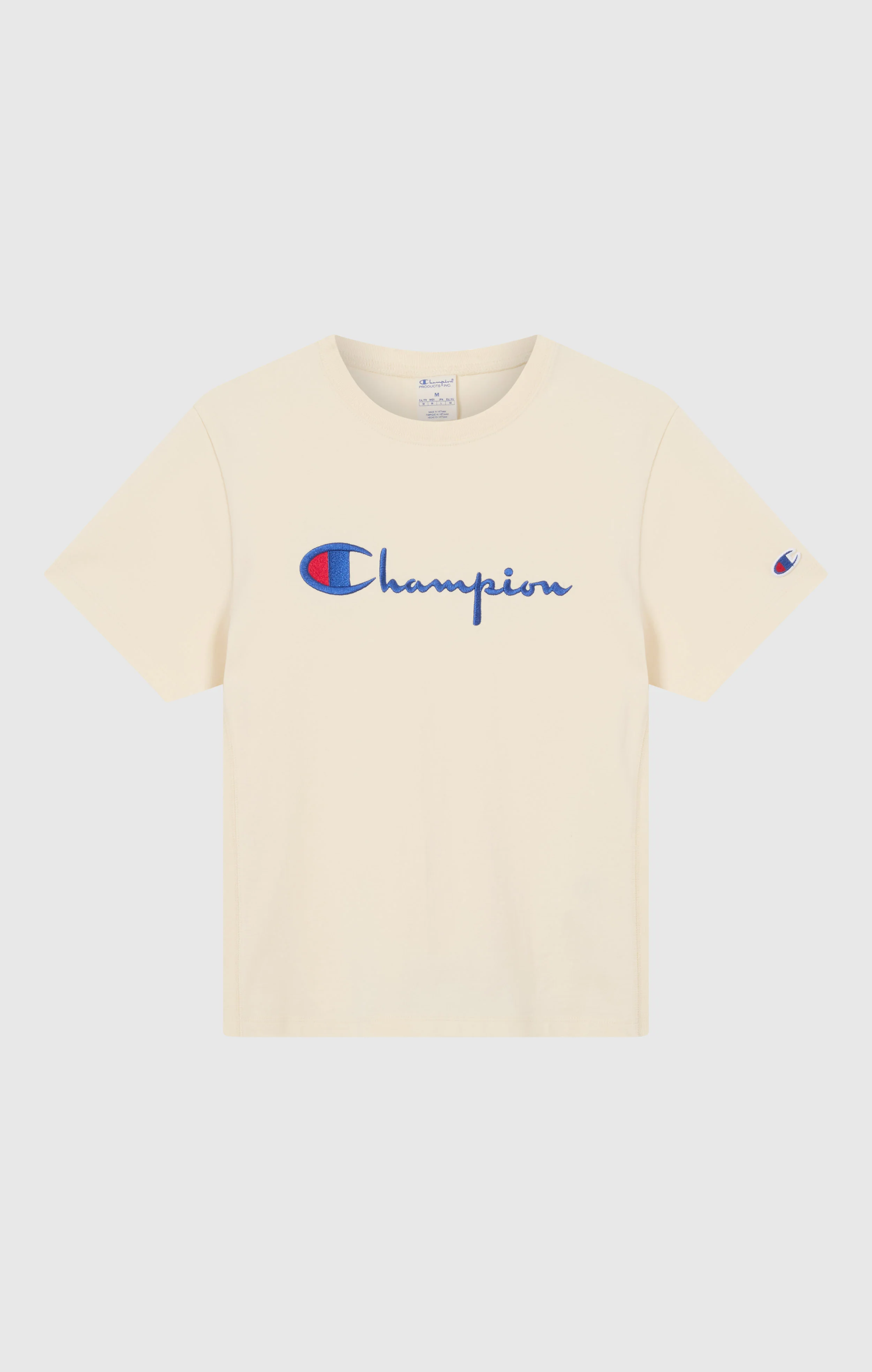 Women’s Reverse Weave Crewneck T-Shirt with Embroidered Logo - Image 5