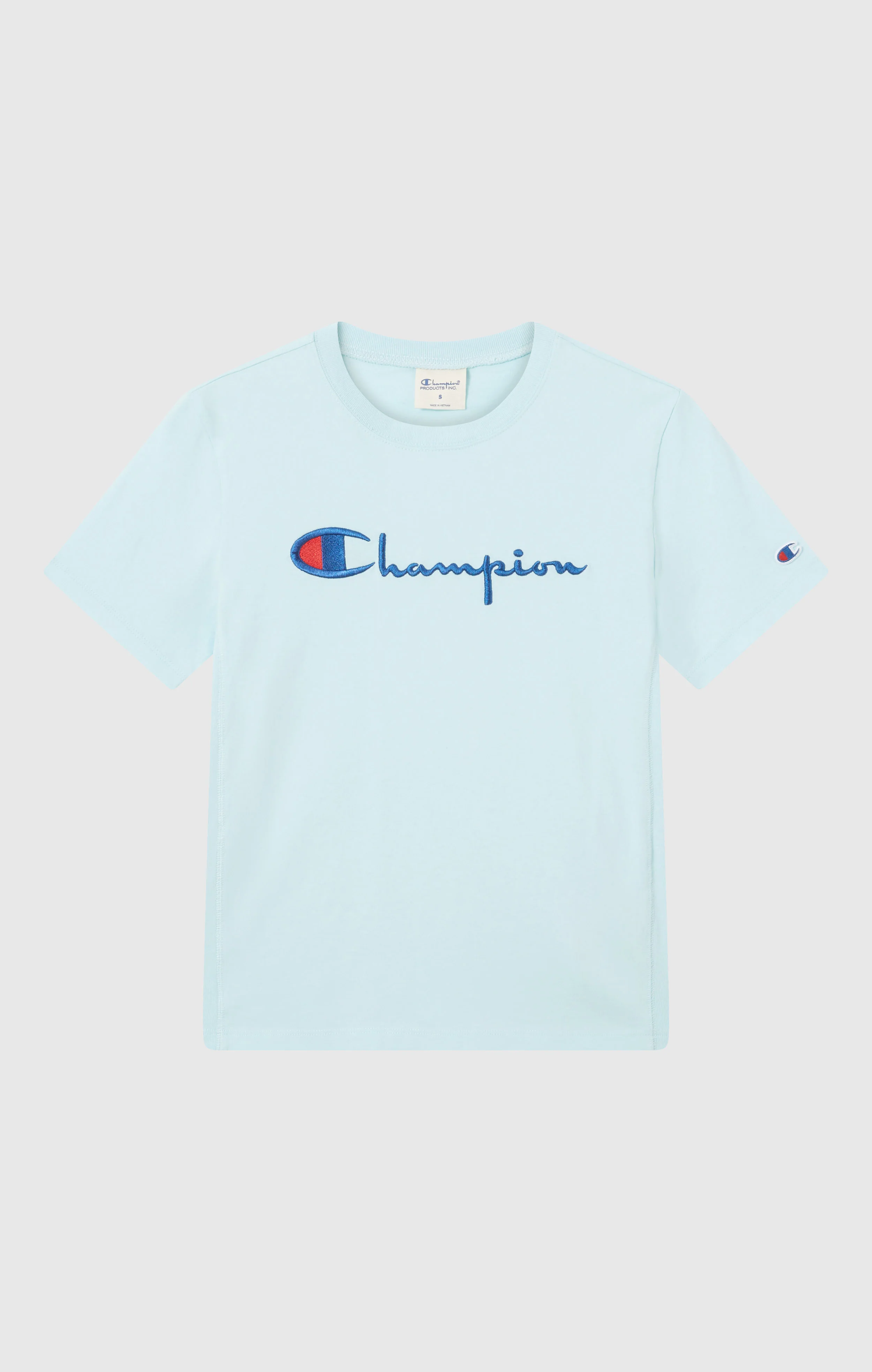 Women’s Reverse Weave Crewneck T-Shirt with Embroidered Logo - Image 5