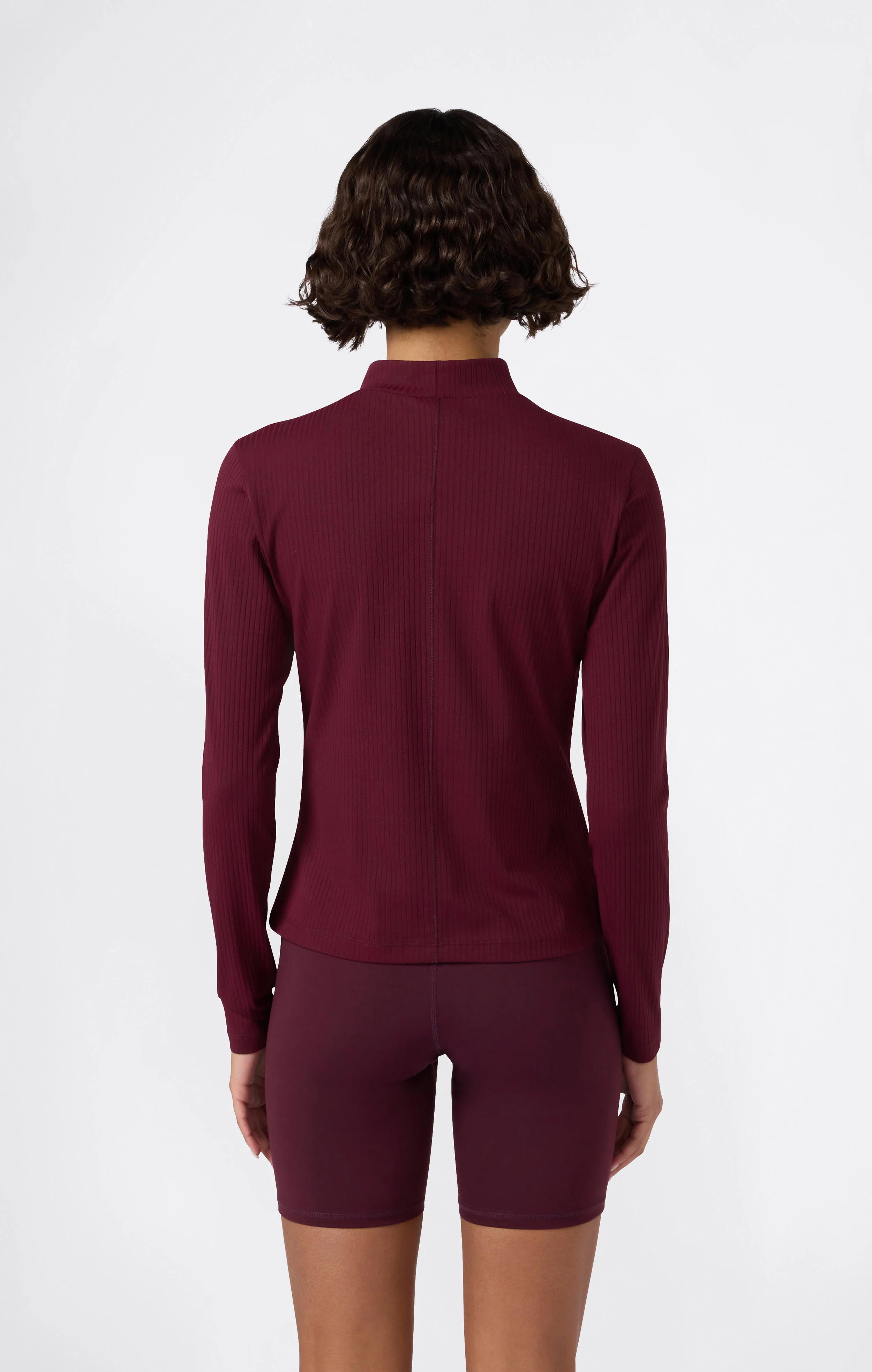 Women’s Long-Sleeve Ribbed Slim Fit C-Tech T-Shirt - Image 5