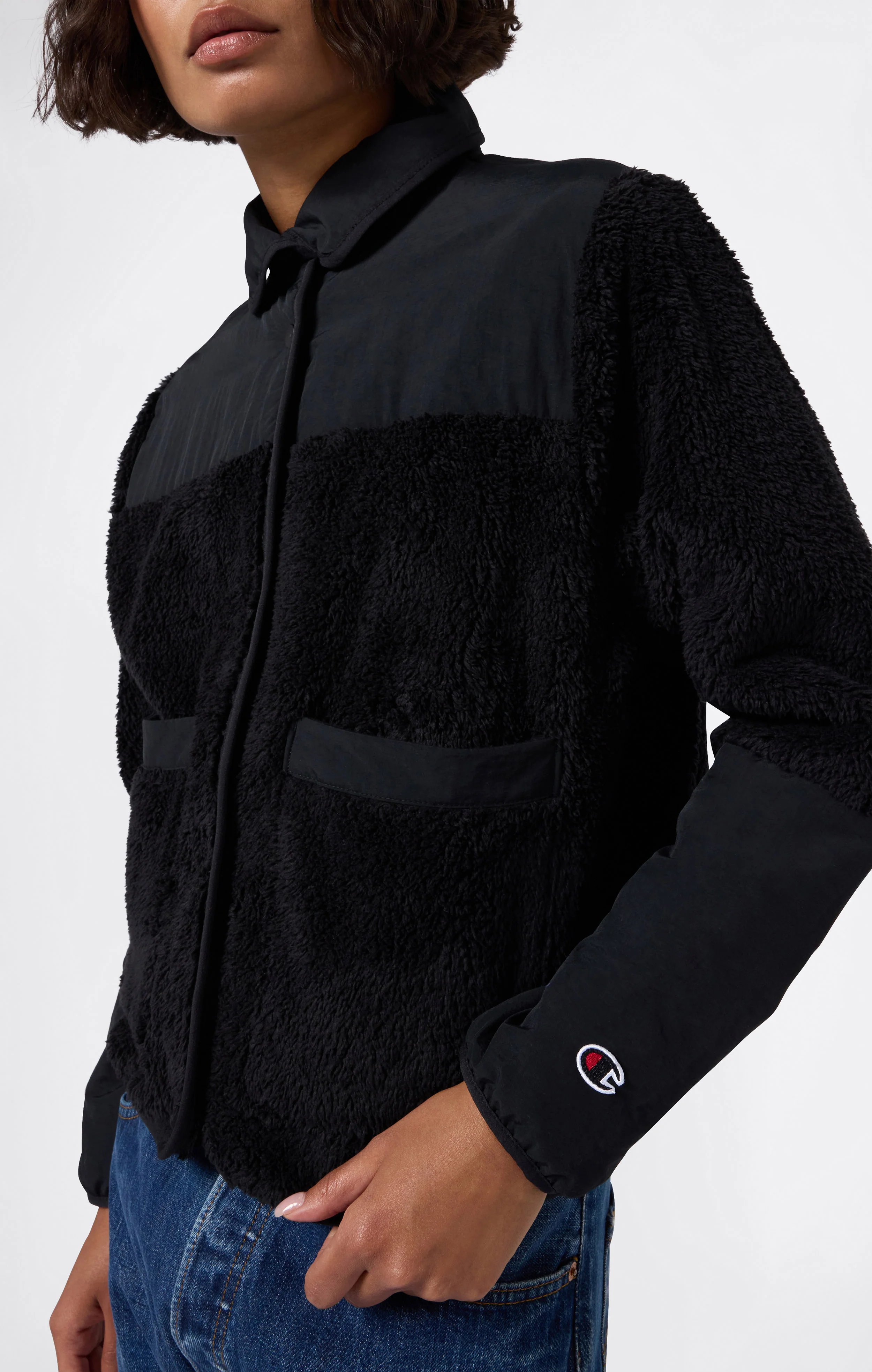 Women’s Polar Jacket with Button Closure - Image 3