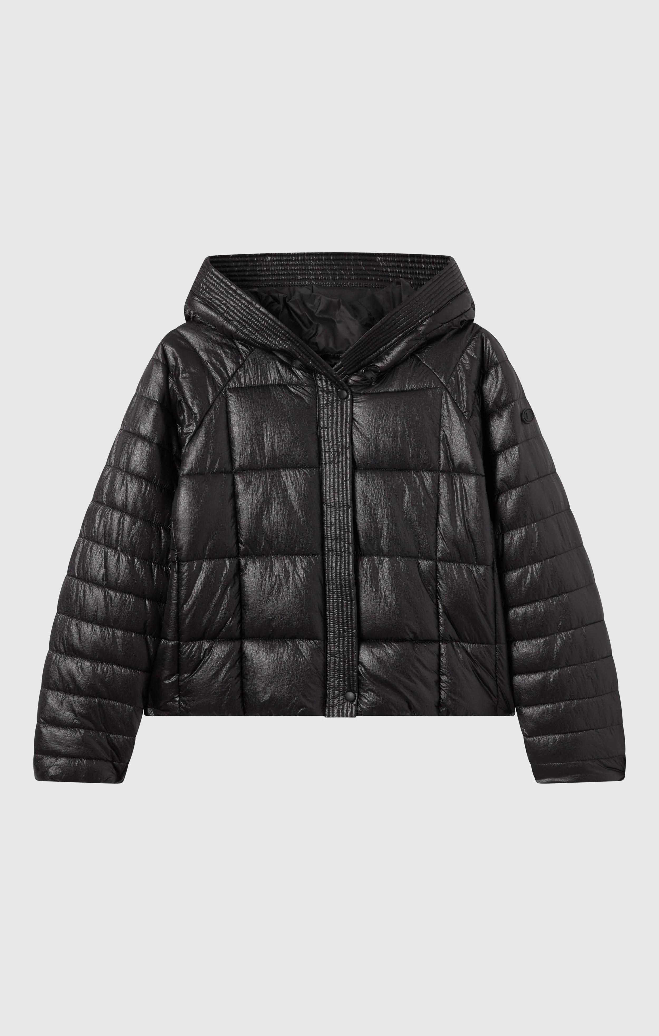 Women’s Shiny Hooded Puffer Jacket - Image 6