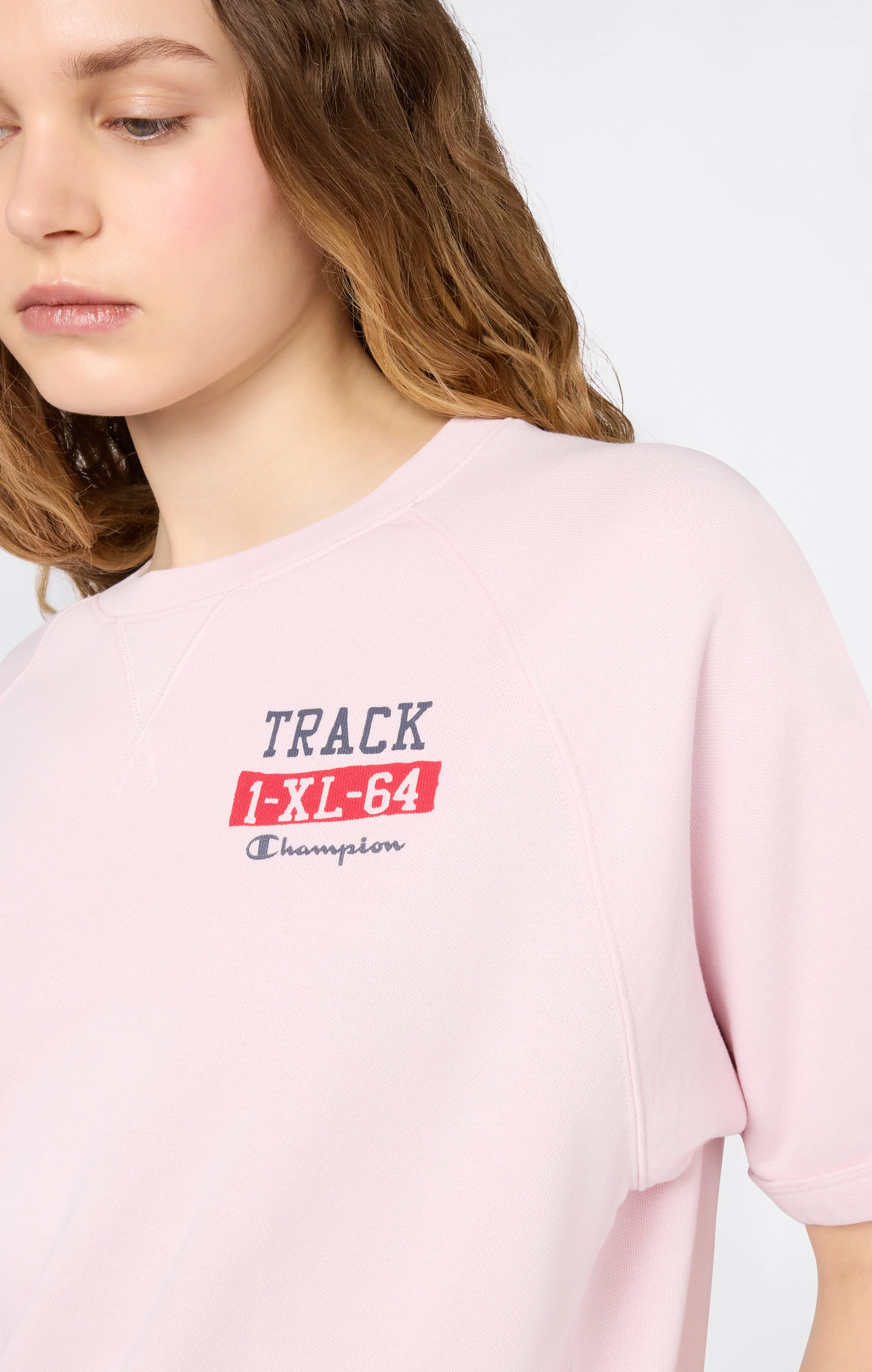 Women’s Short Sleeve Crewneck Sweatshirt with Graphic - Image 3