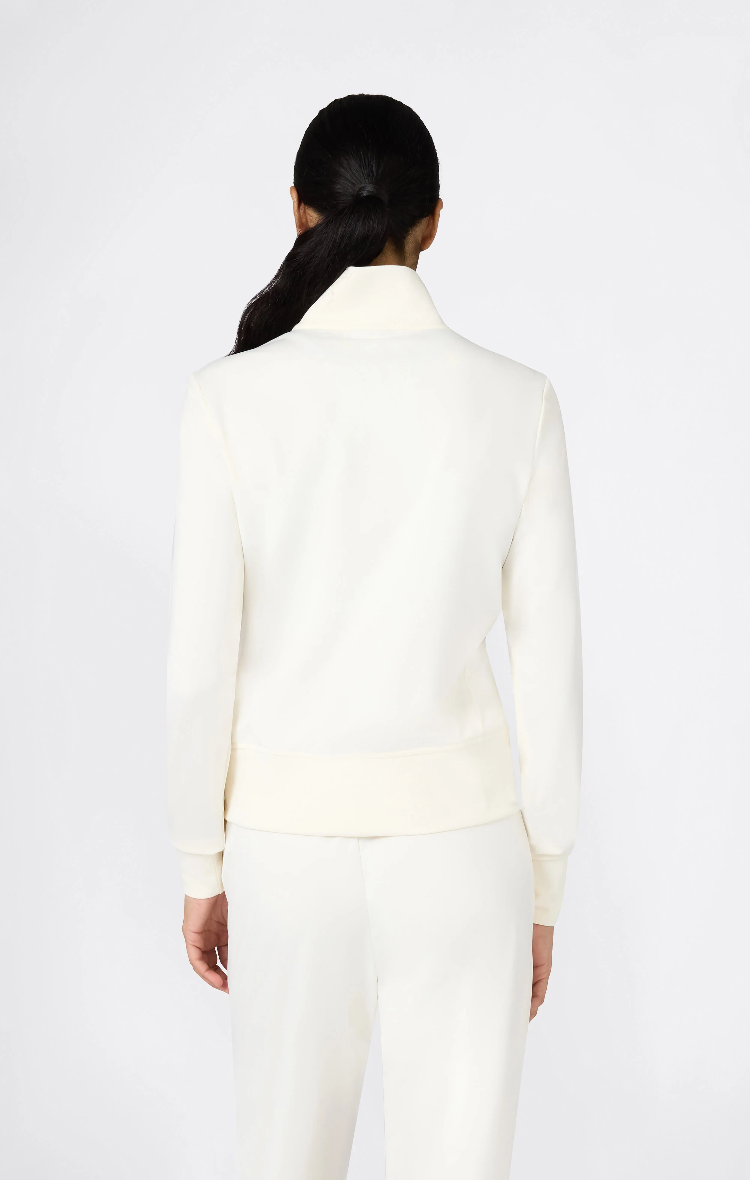 Women's Slim Fit Full-Zip Stretch Poly Hoodie - Image 3
