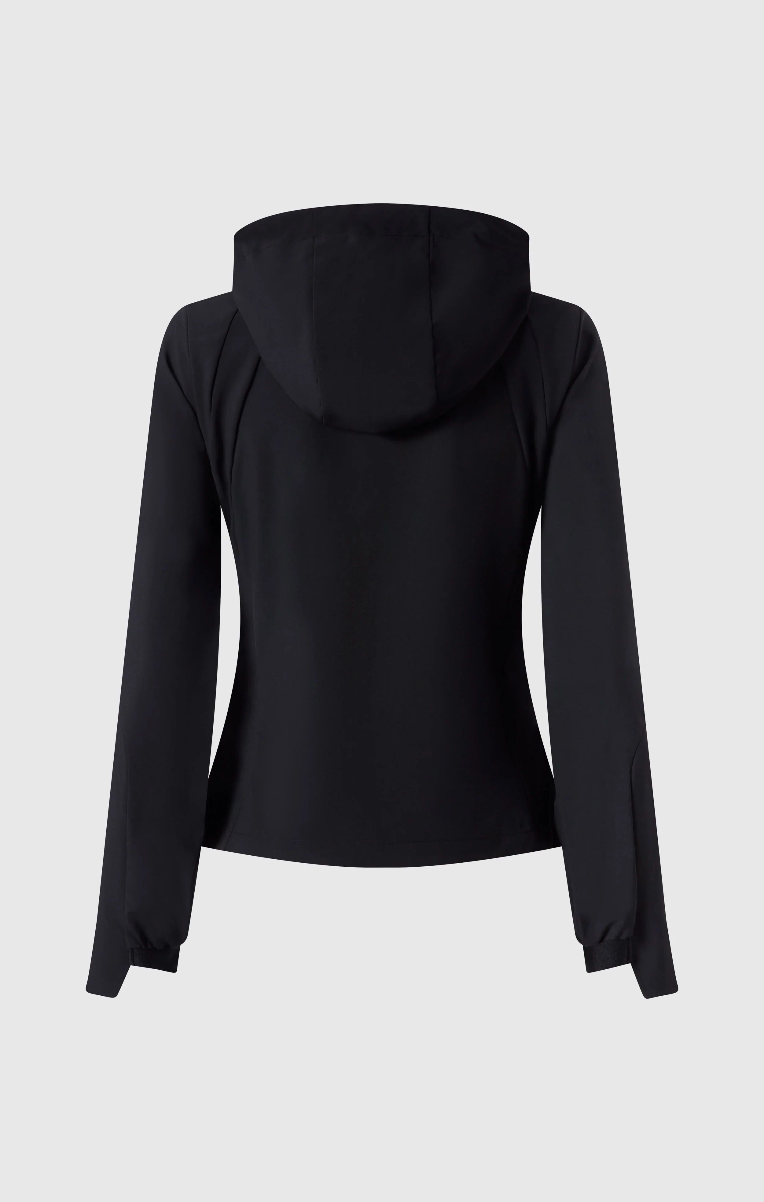Women’s Stretch Nylon Hooded Track Top Slim Fit - Image 5