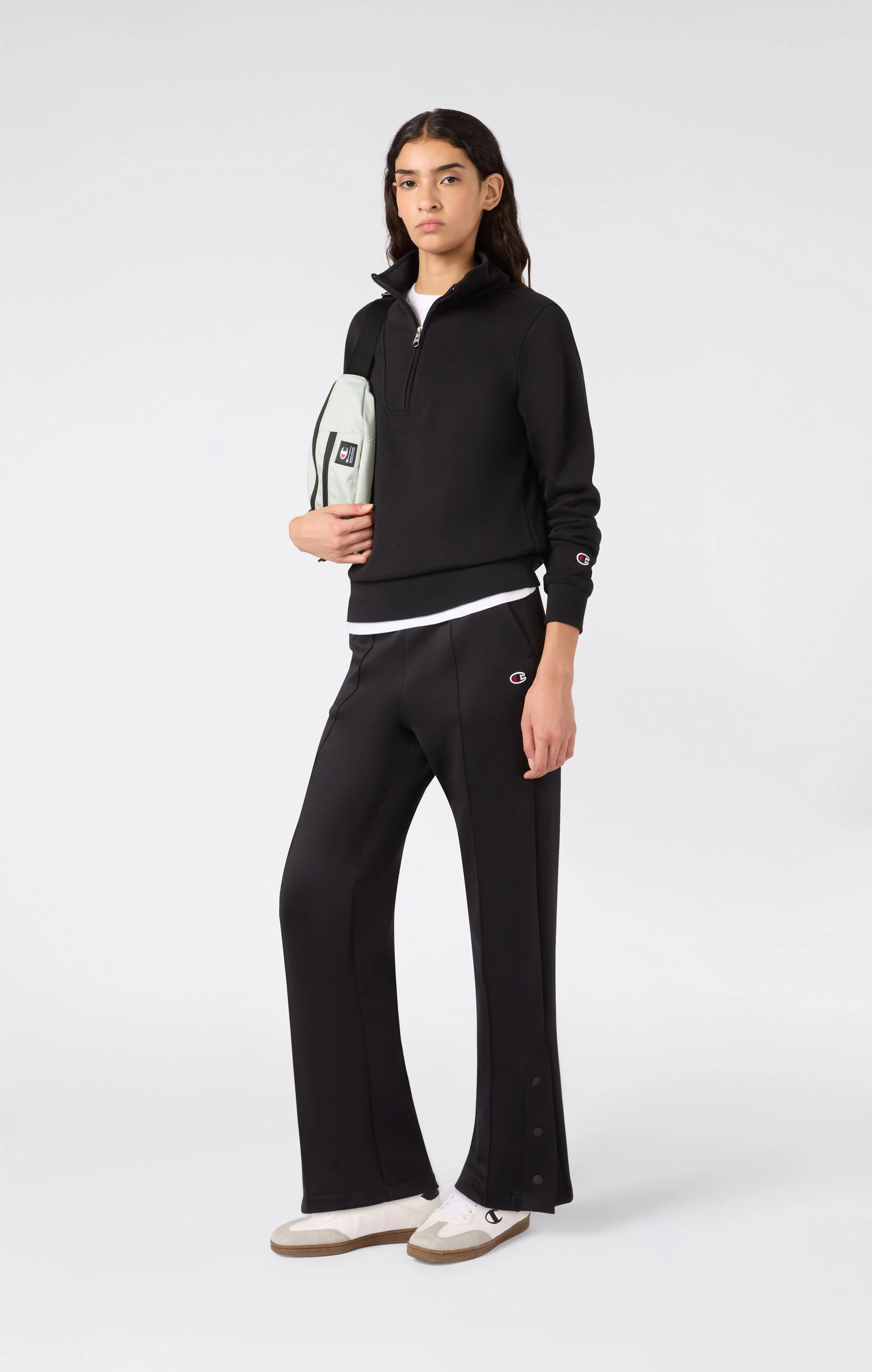 Women’s Straight Hem Pants with Side Slit Icons - Image 2