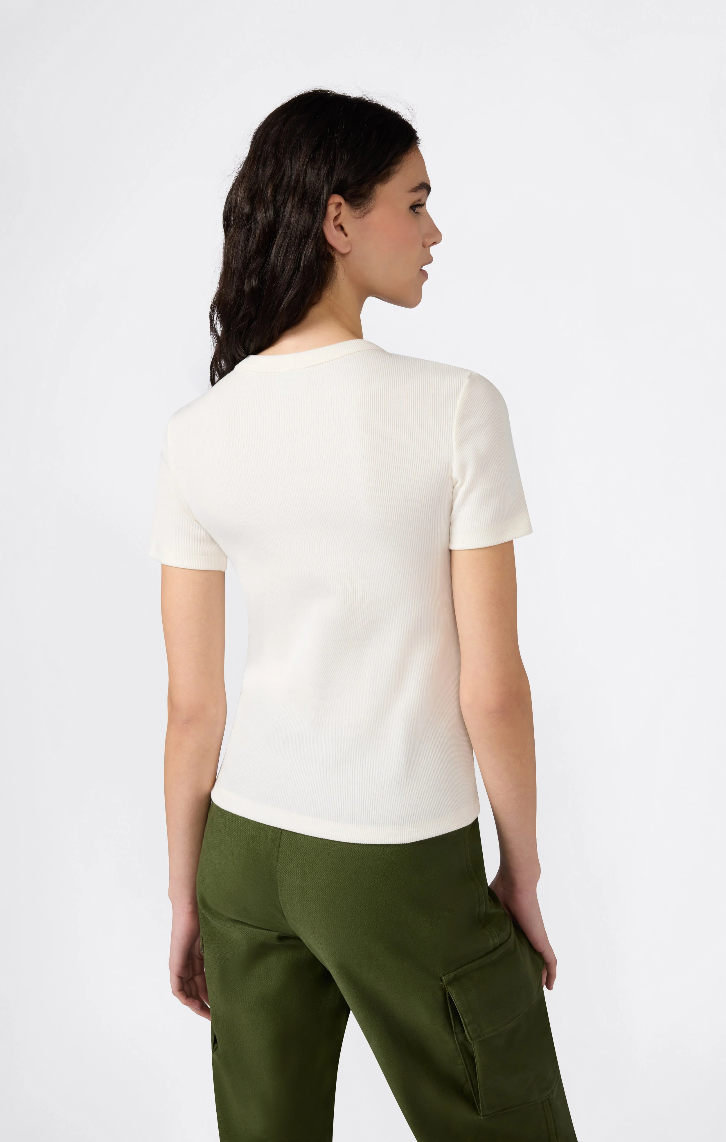 Women’s Stretch Rib T-Shirt - Image 3