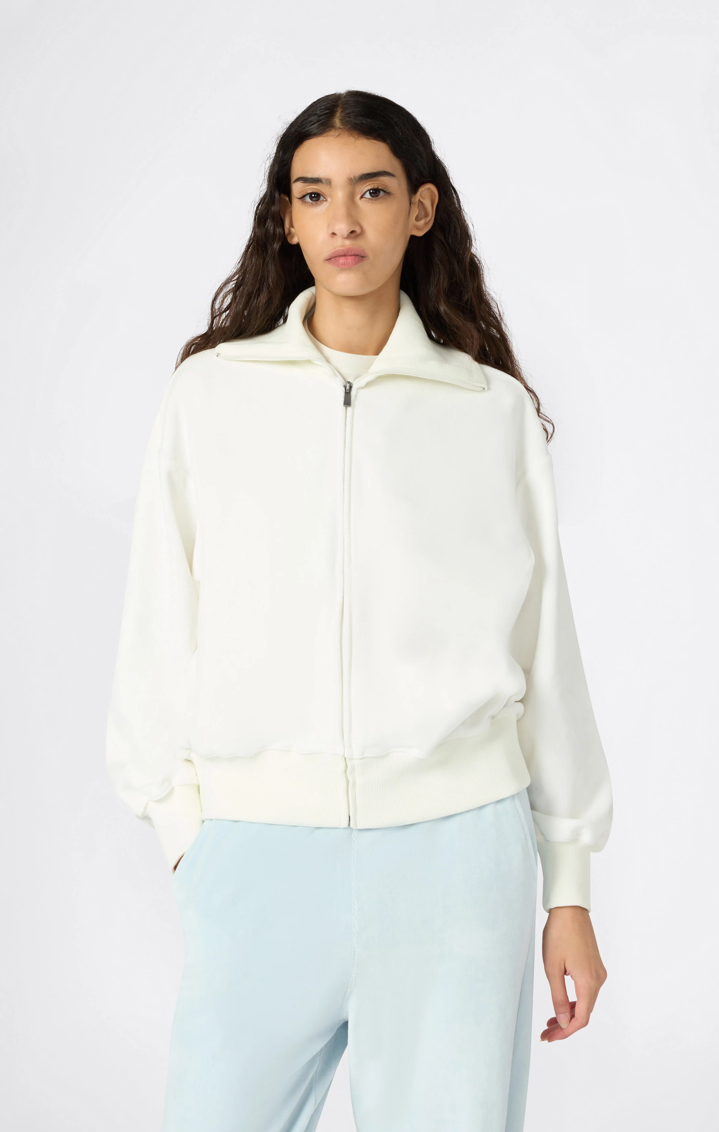 Women's Velour Full Zip Sweatshirt