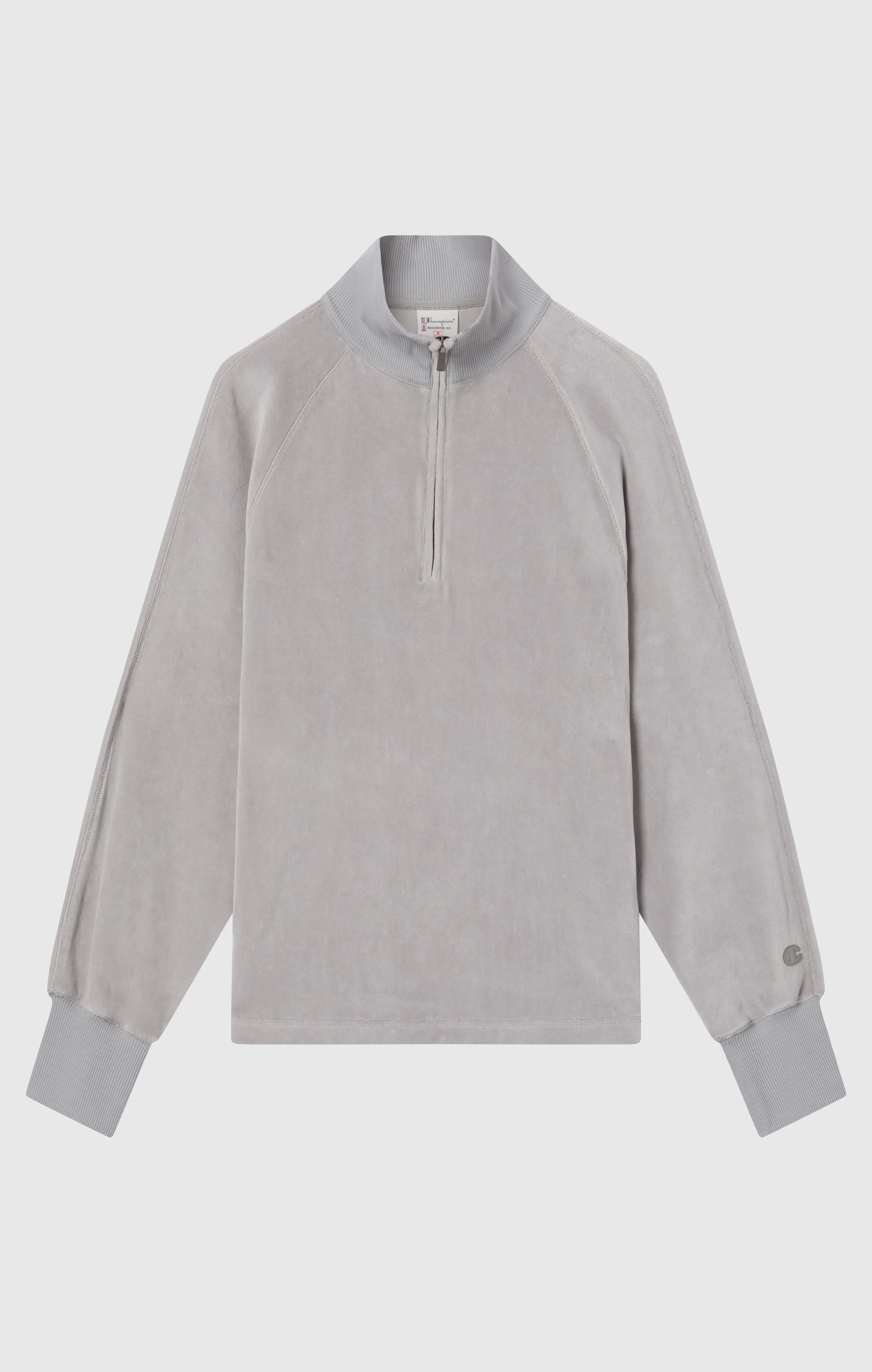 Women's Velour Half Zip Sweatshirt - Image 6