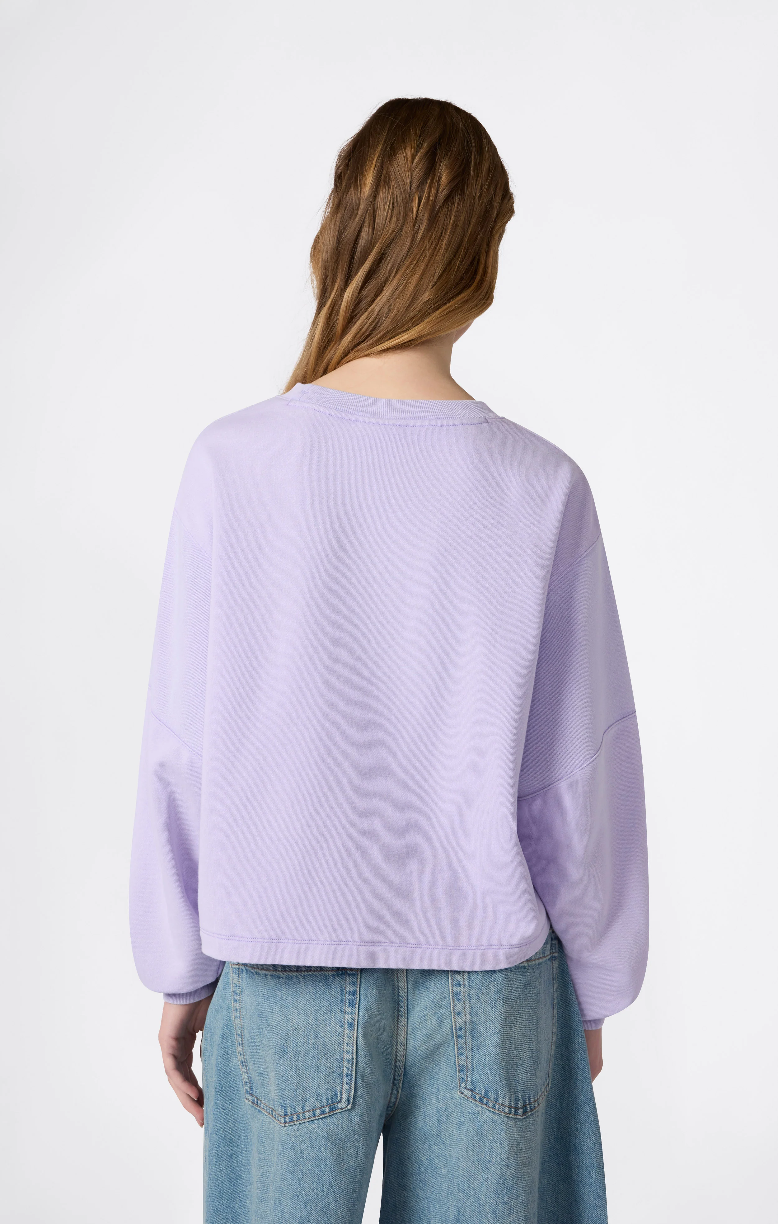 Women’s Washed Effect Crewneck Sweatshirt Icons - Image 3