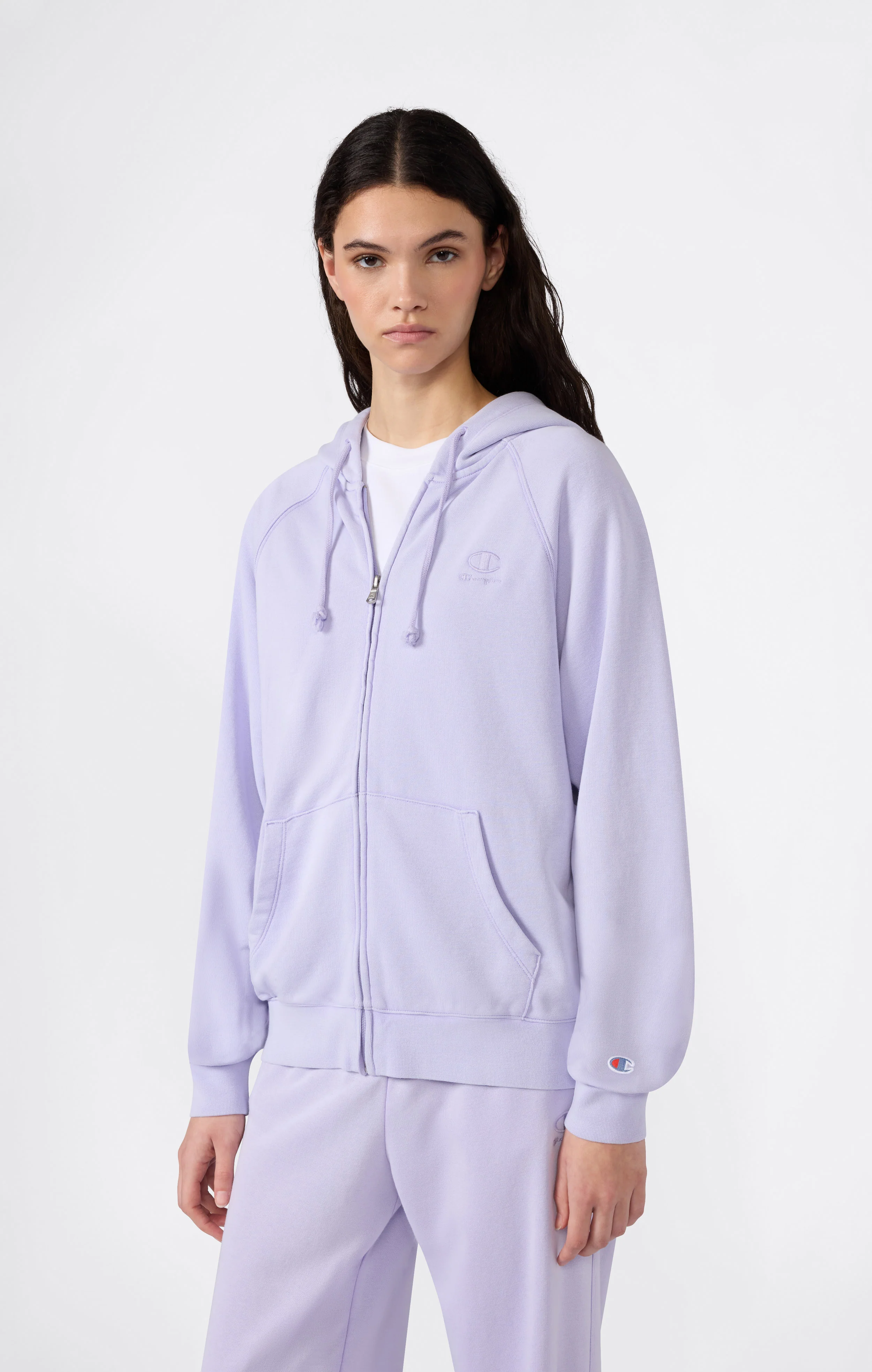 Women’s Washed Effect Full Zip Hoodie Icons