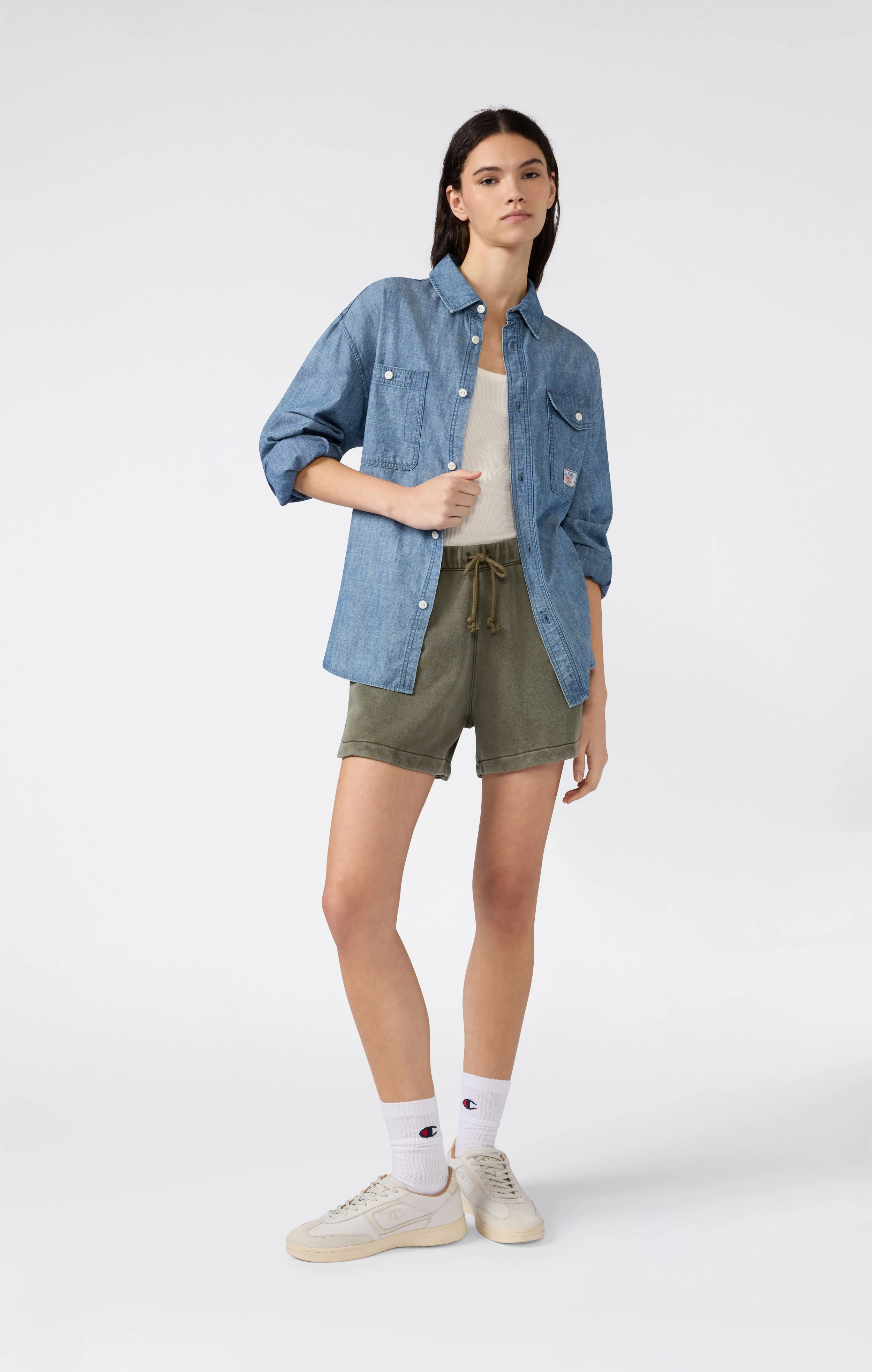 Women’s Washed Effect Shorts Icons - Image 4