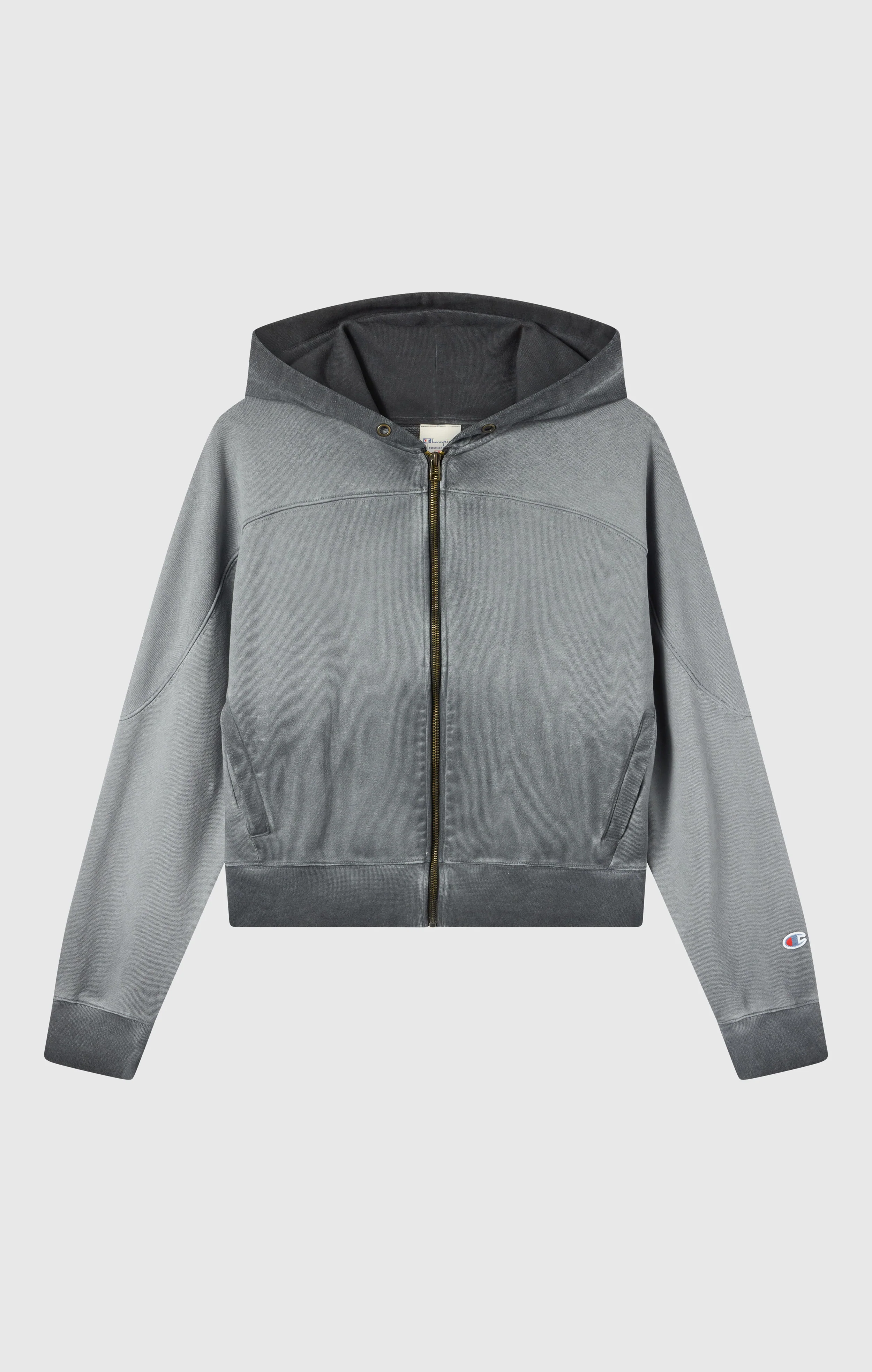 Women’s Washed Full Zip Heavyweight Sweatshirt Hoodie Time Capsule - Image 6