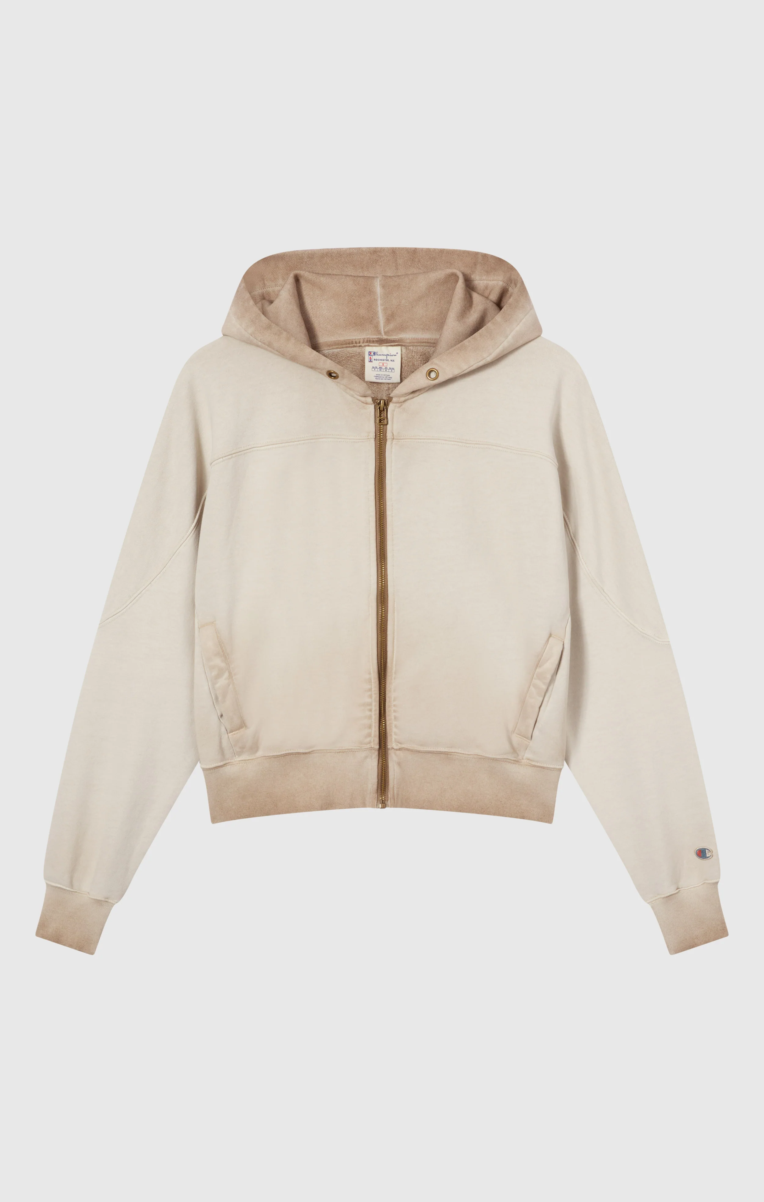 Women’s Washed Full Zip Heavyweight Sweatshirt Hoodie Time Capsule - Image 6