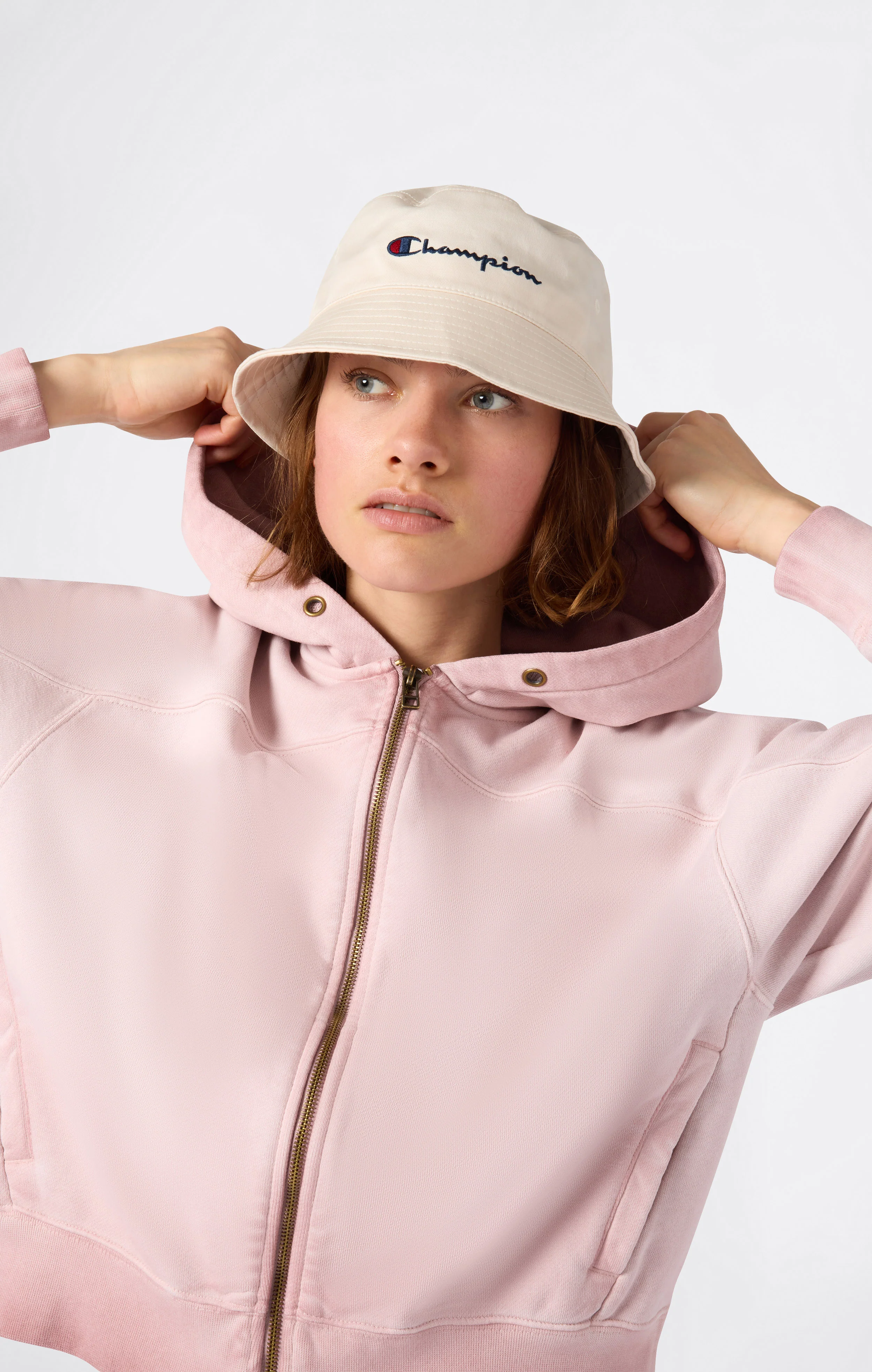 Women’s Washed Full Zip Heavyweight Sweatshirt Hoodie Time Capsule - Image 5
