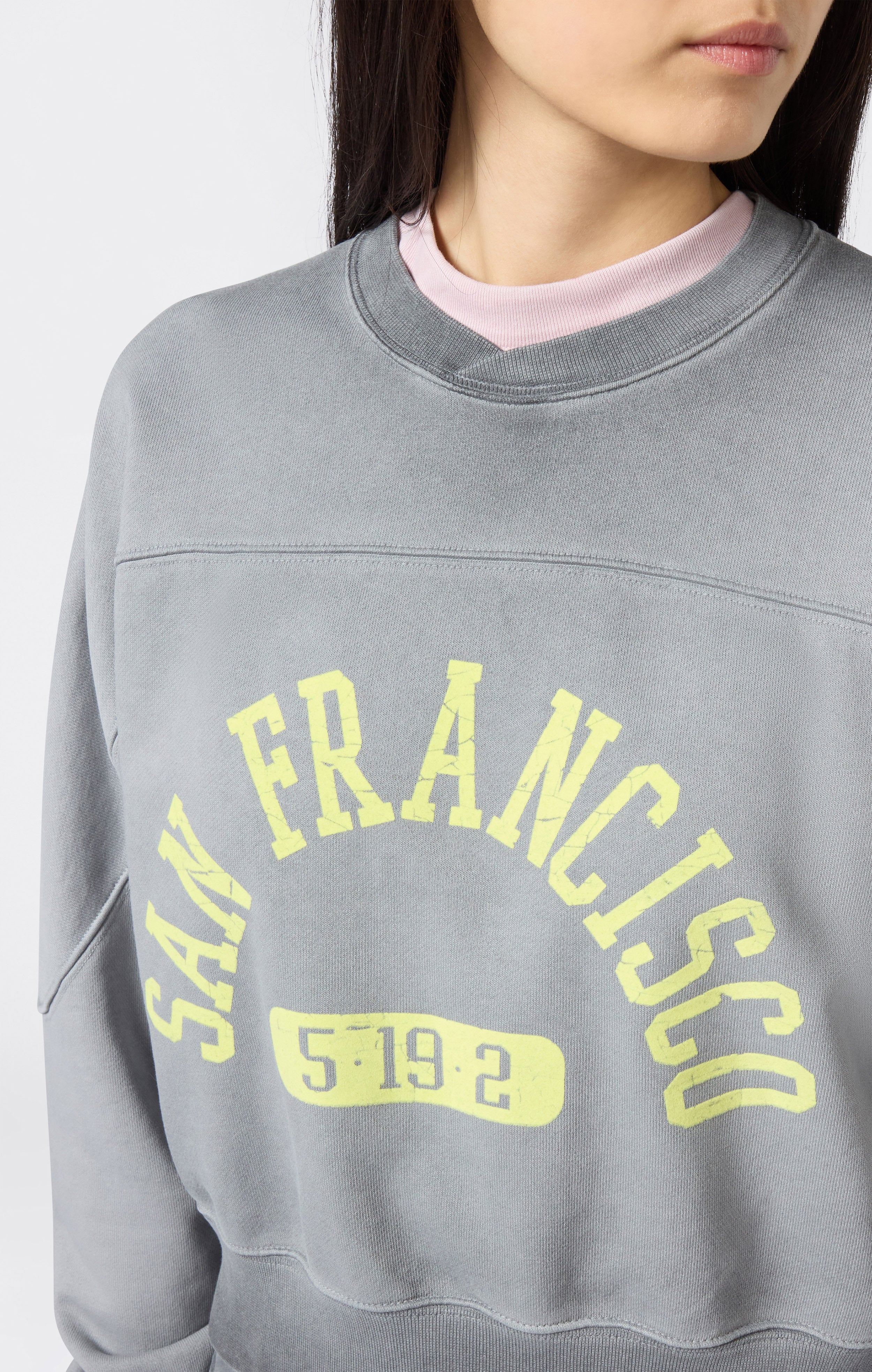 Women’s Washed Heavyweight Crewneck Sweatshirt Time Capsule - Image 3