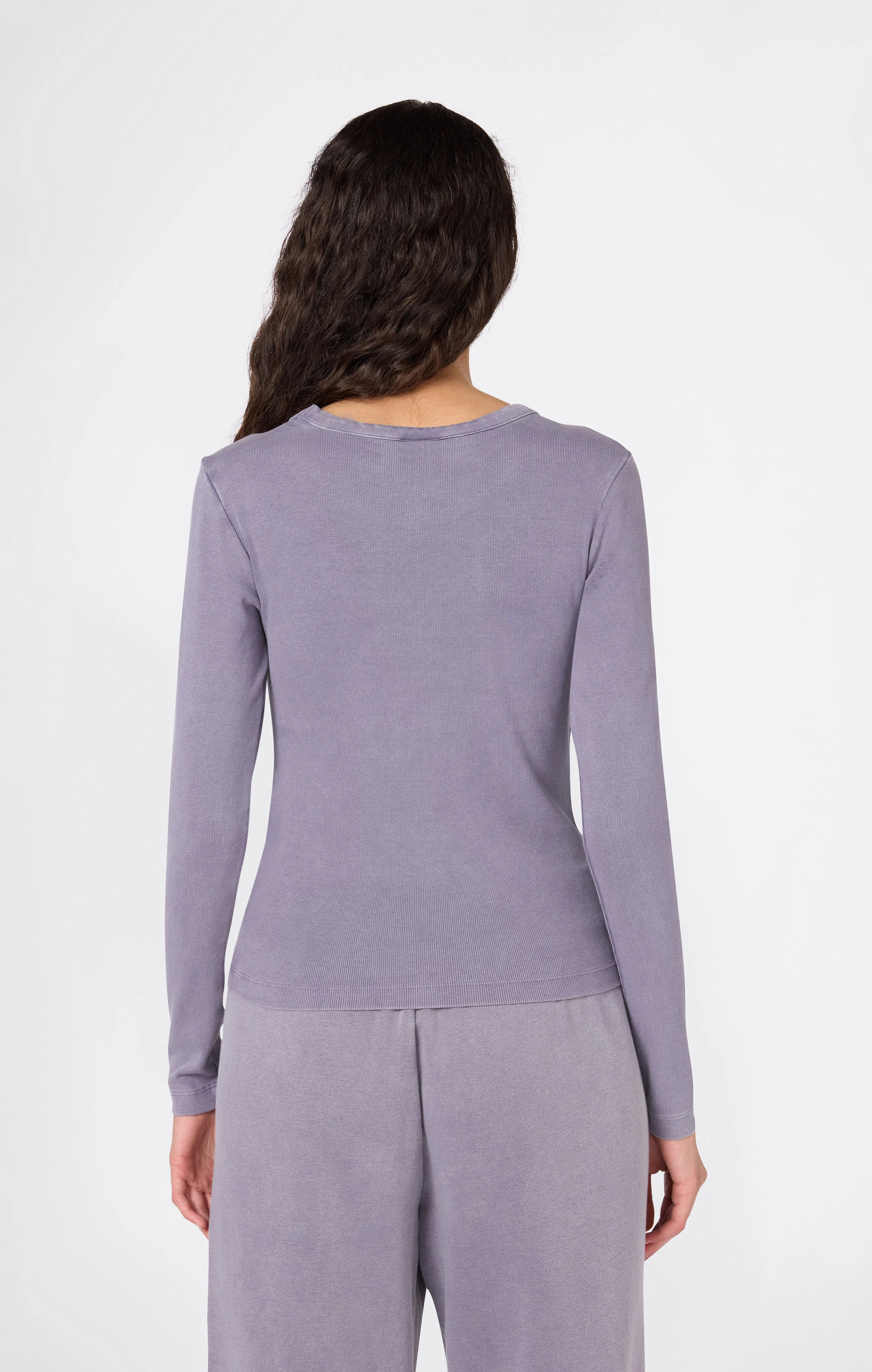 Women's Washed Long Sleeve Fitted T-Shirt Icons - Image 5