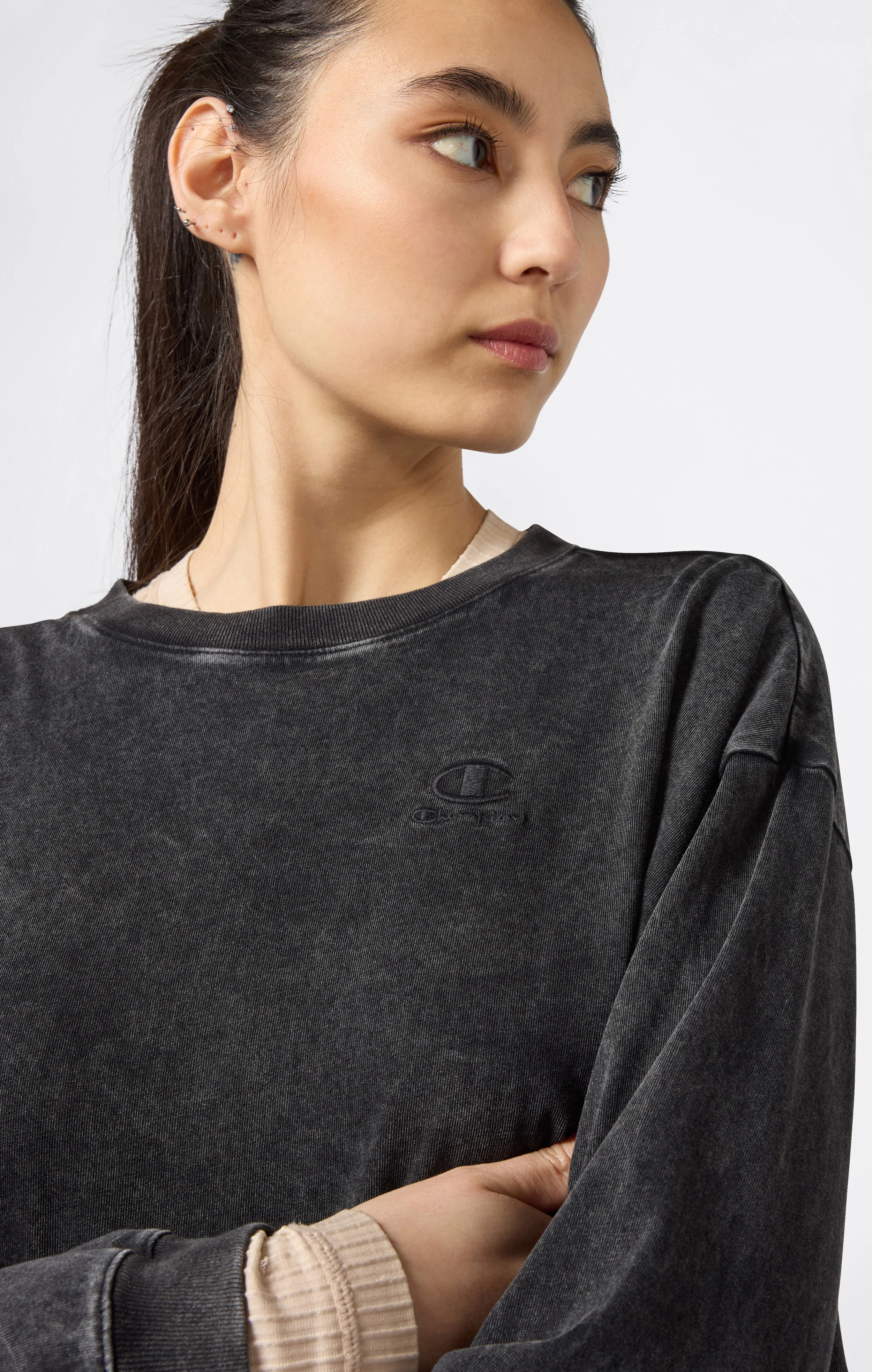 Women's Washed Long Sleeve T-Shirt Icons - Image 3