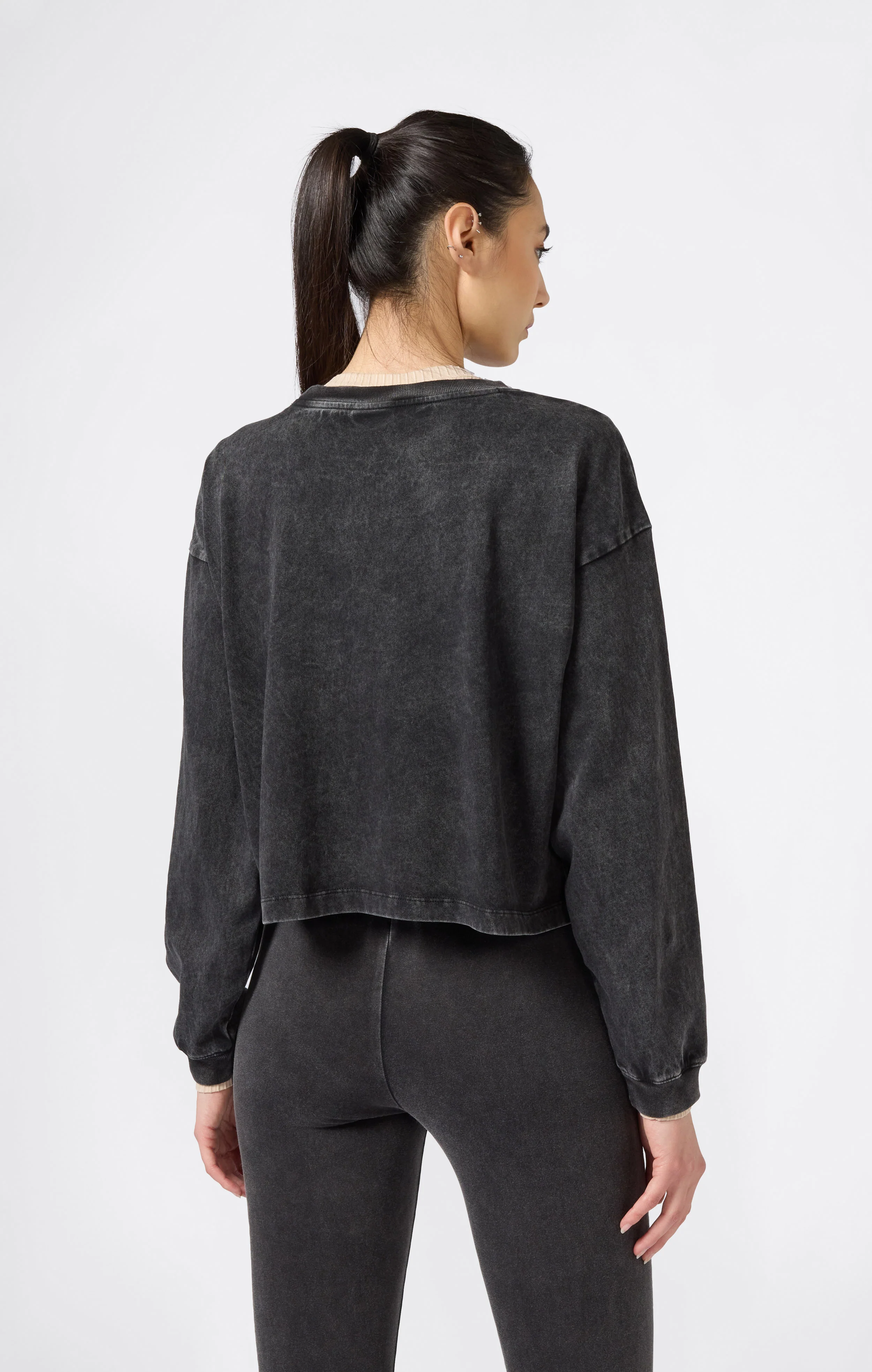 Women's Washed Long Sleeve T-Shirt Icons - Image 5