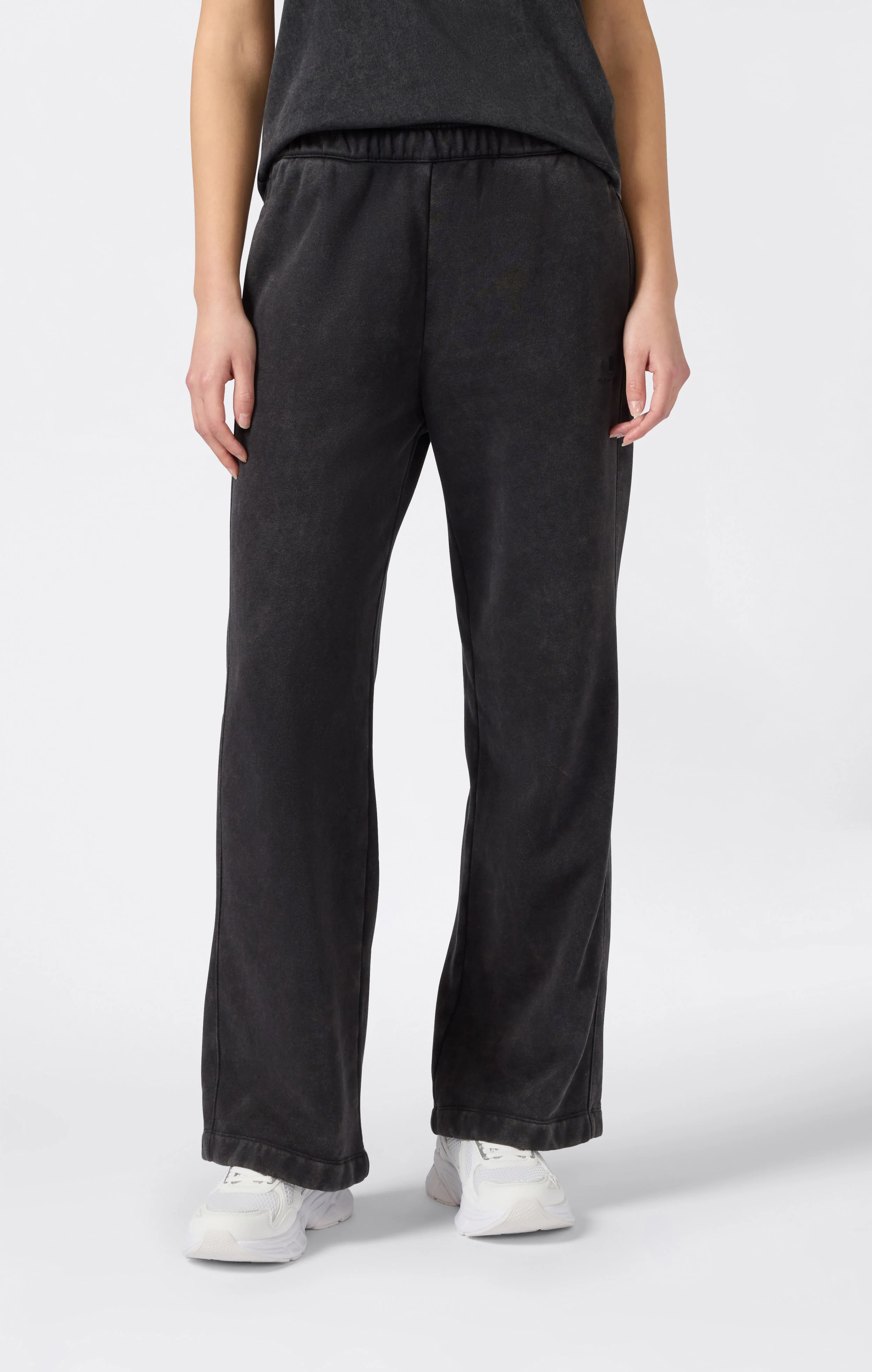 Women's Washed Wide Leg Fleece Pants Icons
