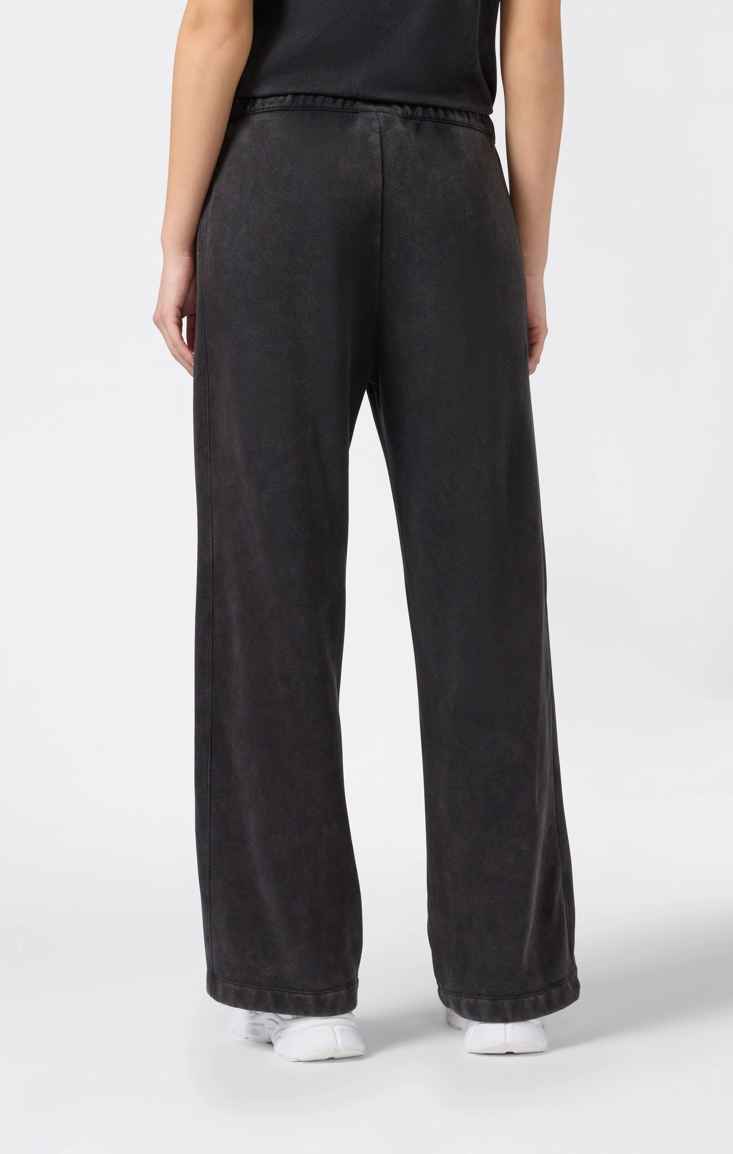 Women's Washed Wide Leg Fleece Pants Icons - Image 5