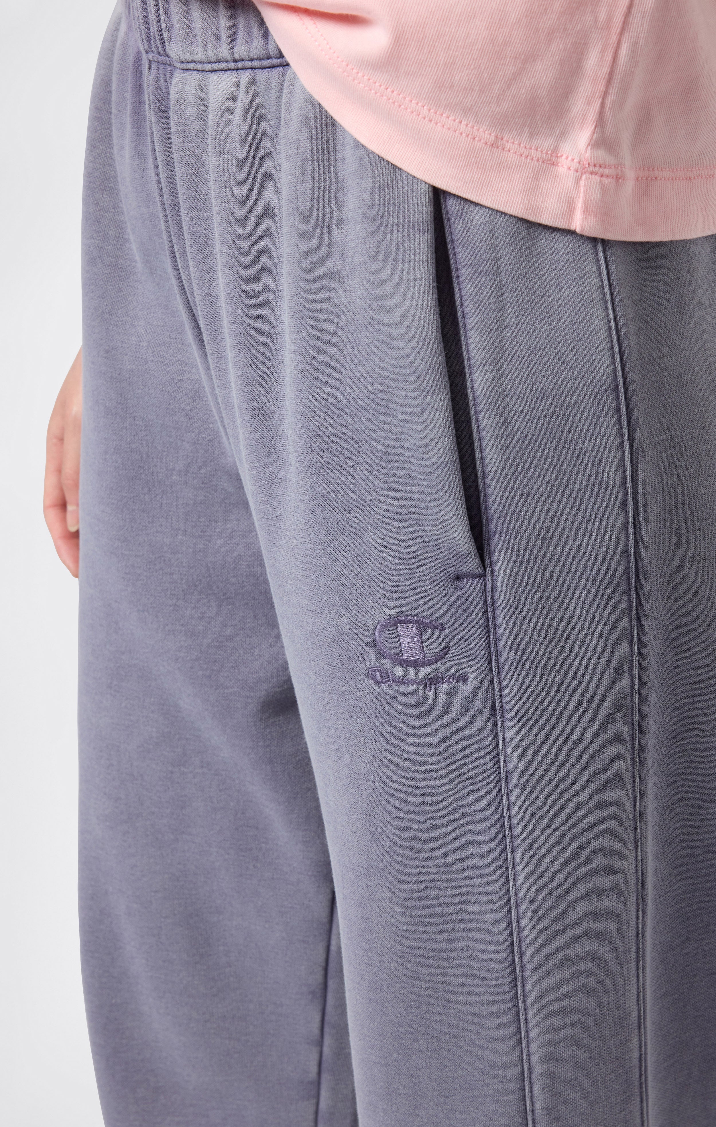 Women's Washed Wide Leg Fleece Pants Icons - Image 5