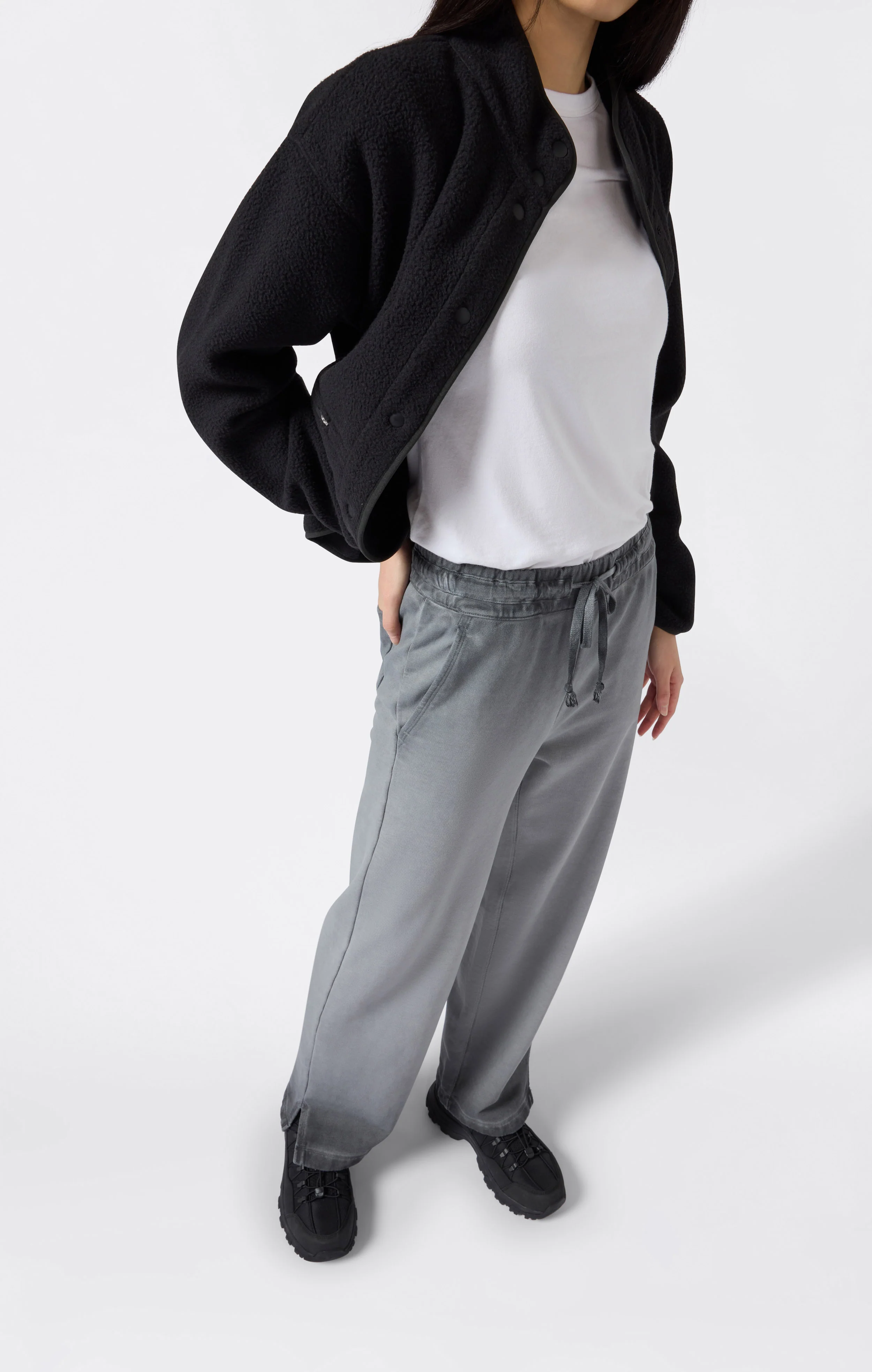 Women’s Washed Wide Leg Sweatpants Time Capsule - Image 3